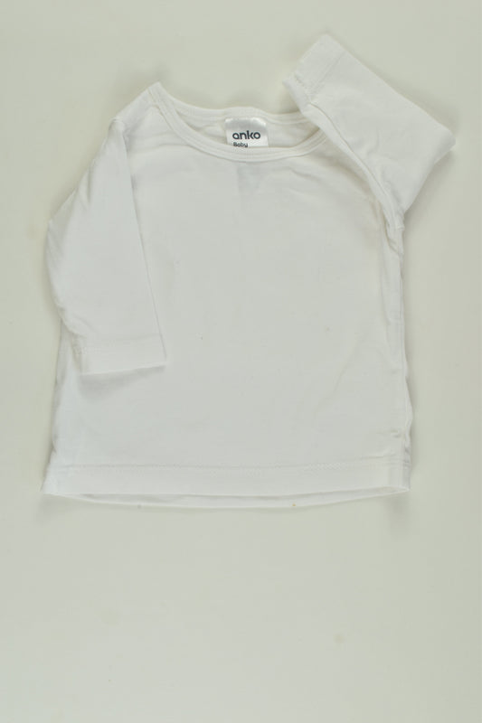 Anko Size 0000 White Top