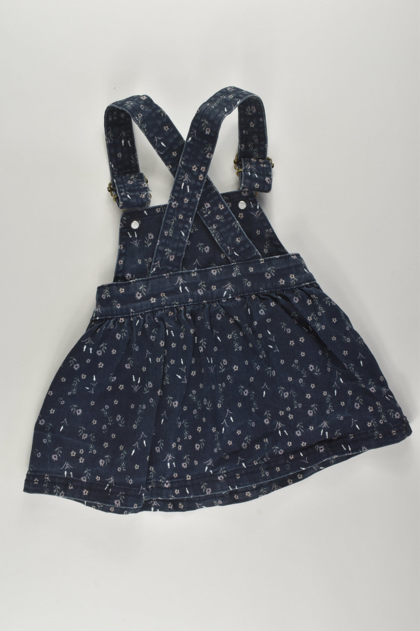 Anko Size 1 Floral Pinafore Dress
