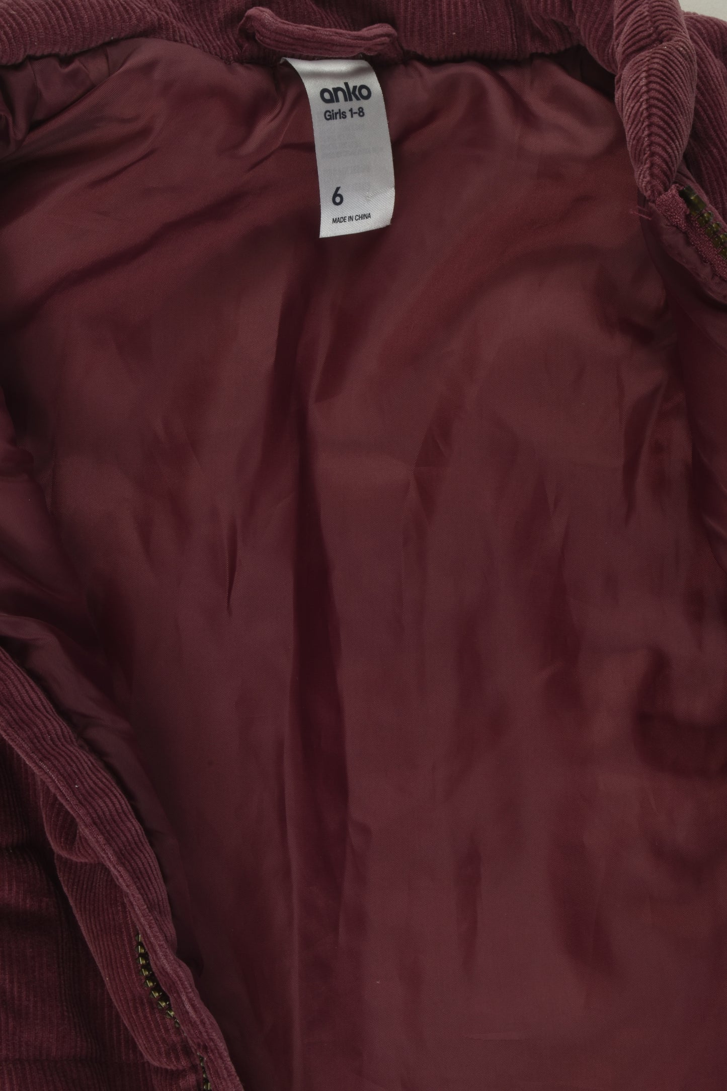 Anko Size 6 Cord Puffer Vest