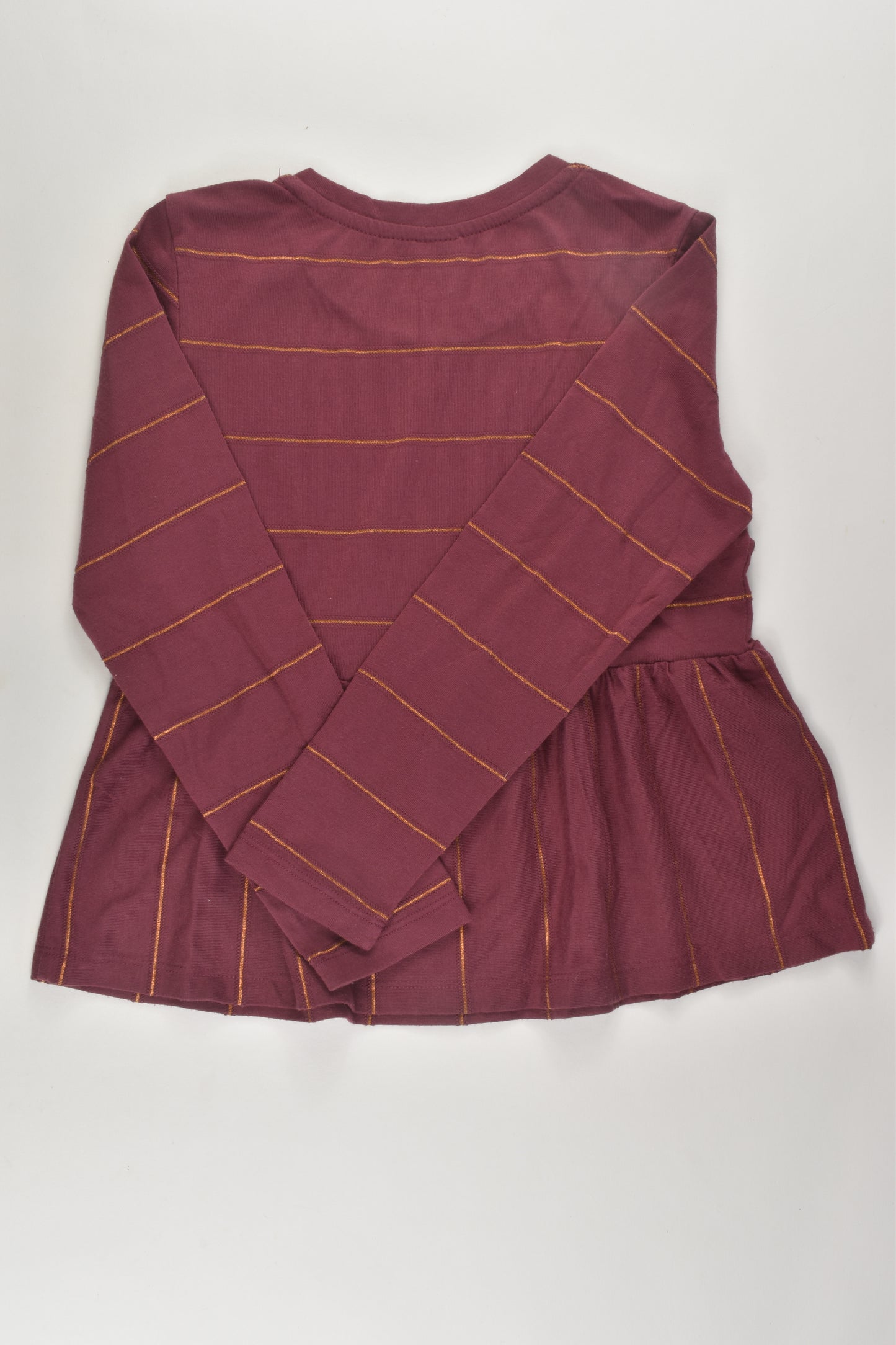 Anko Size 7 Metallic Stripes Top