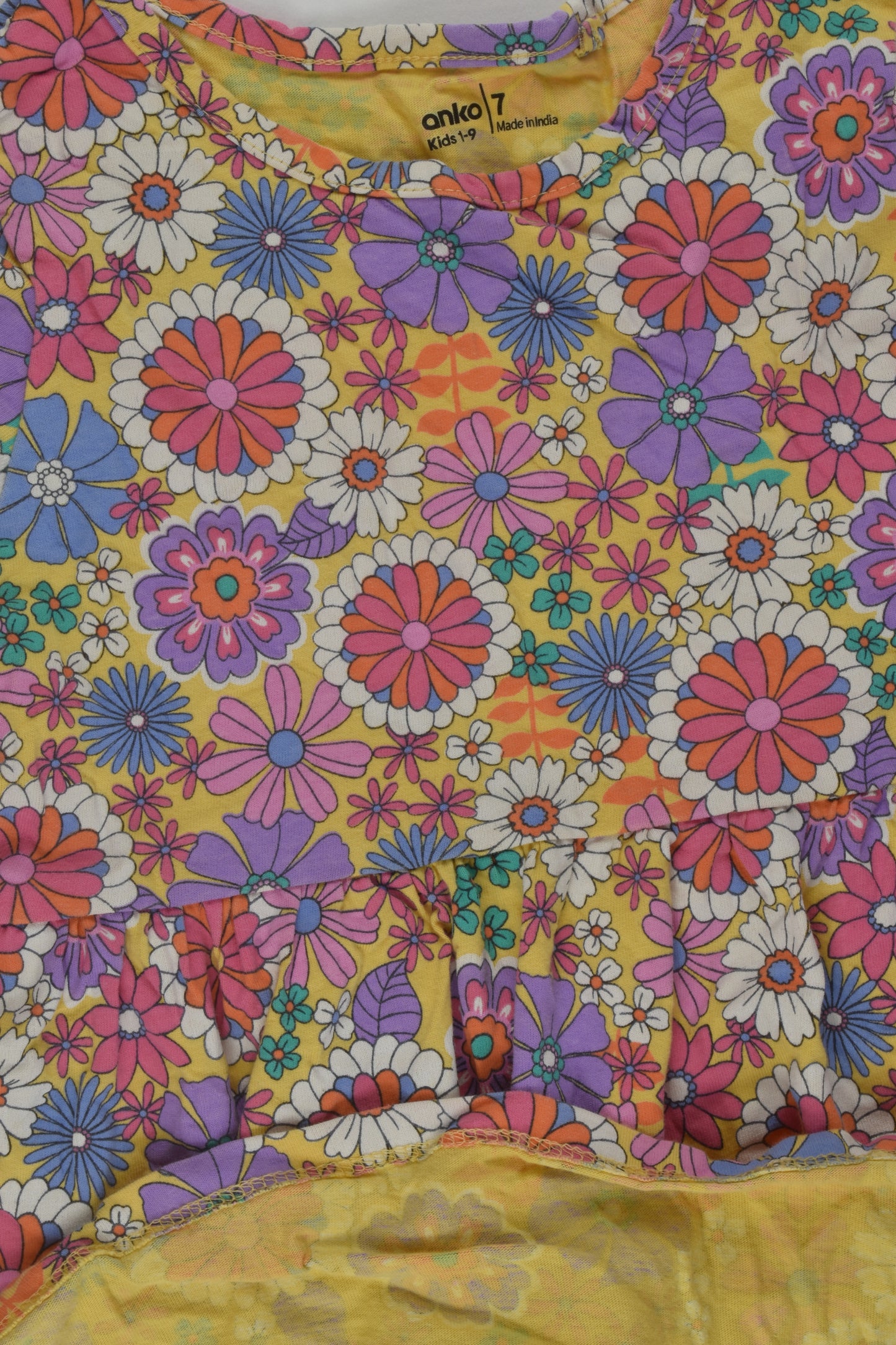 Anko Size 7 Retro Flowers Dress