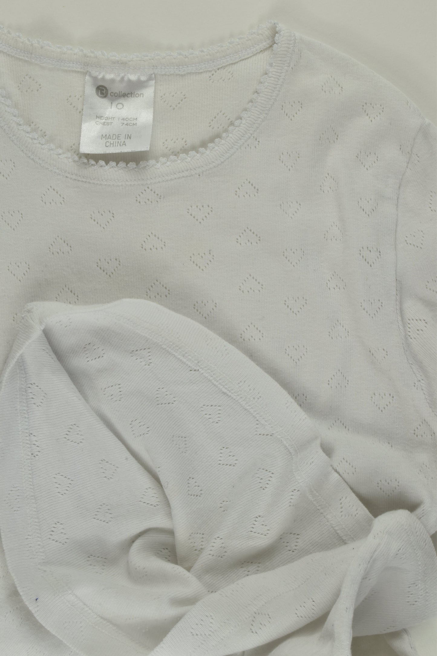 B Collection Size 10 Long Sleeve Undershirt