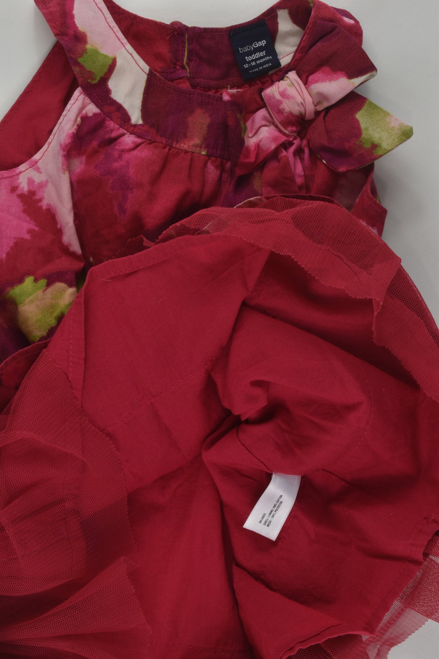Baby Gap Size 1 Lined Floral Dress