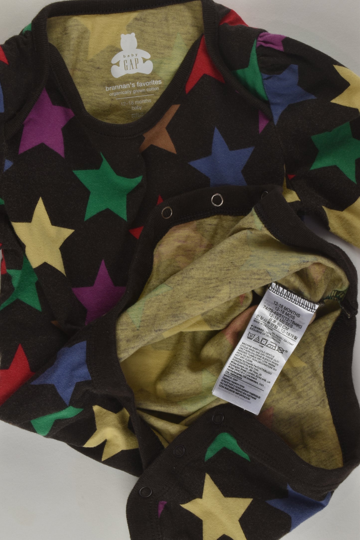 Baby Gap Size 1 Stars Bodysuit