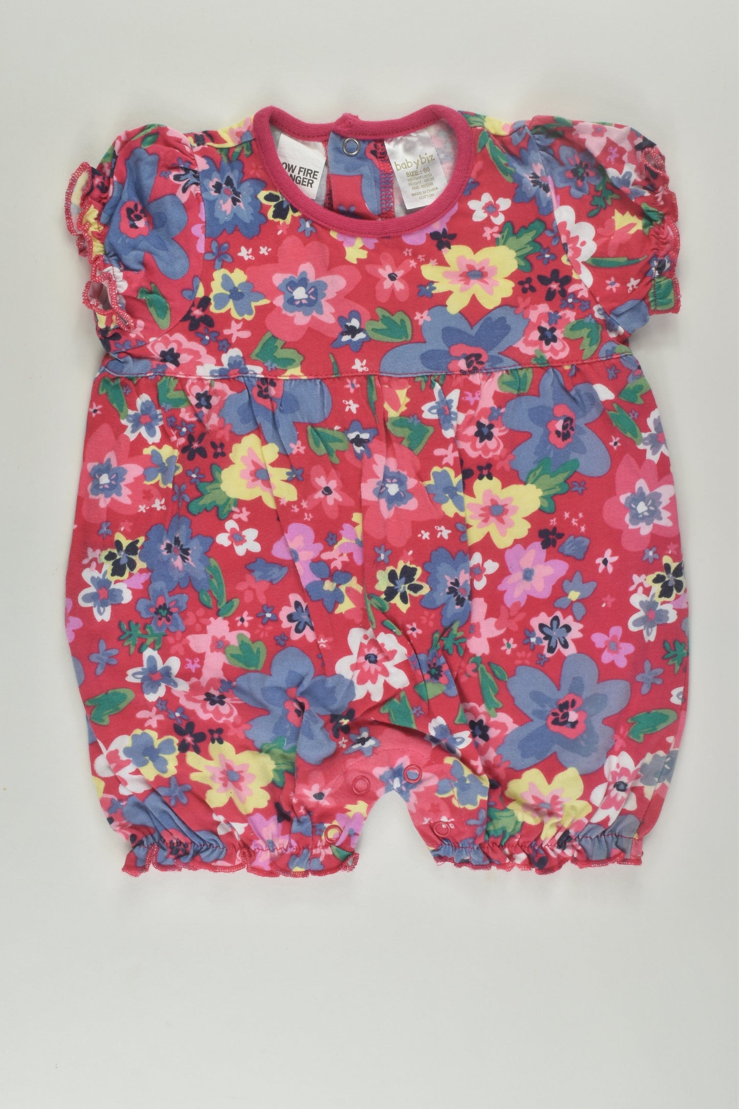 BabyBiz Size 00 Floral Short Romper