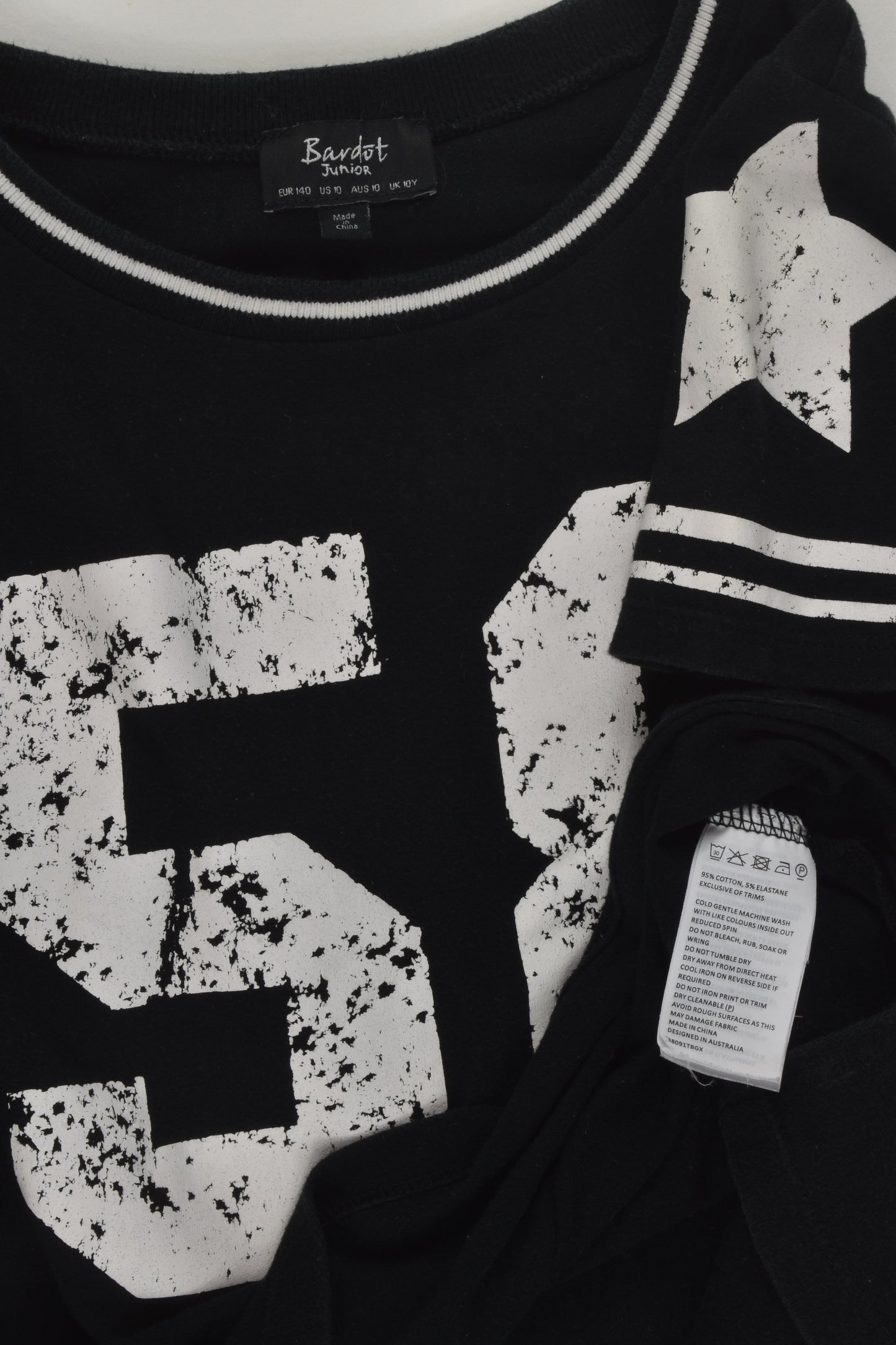 Bardot Size 10 Black T-shirt