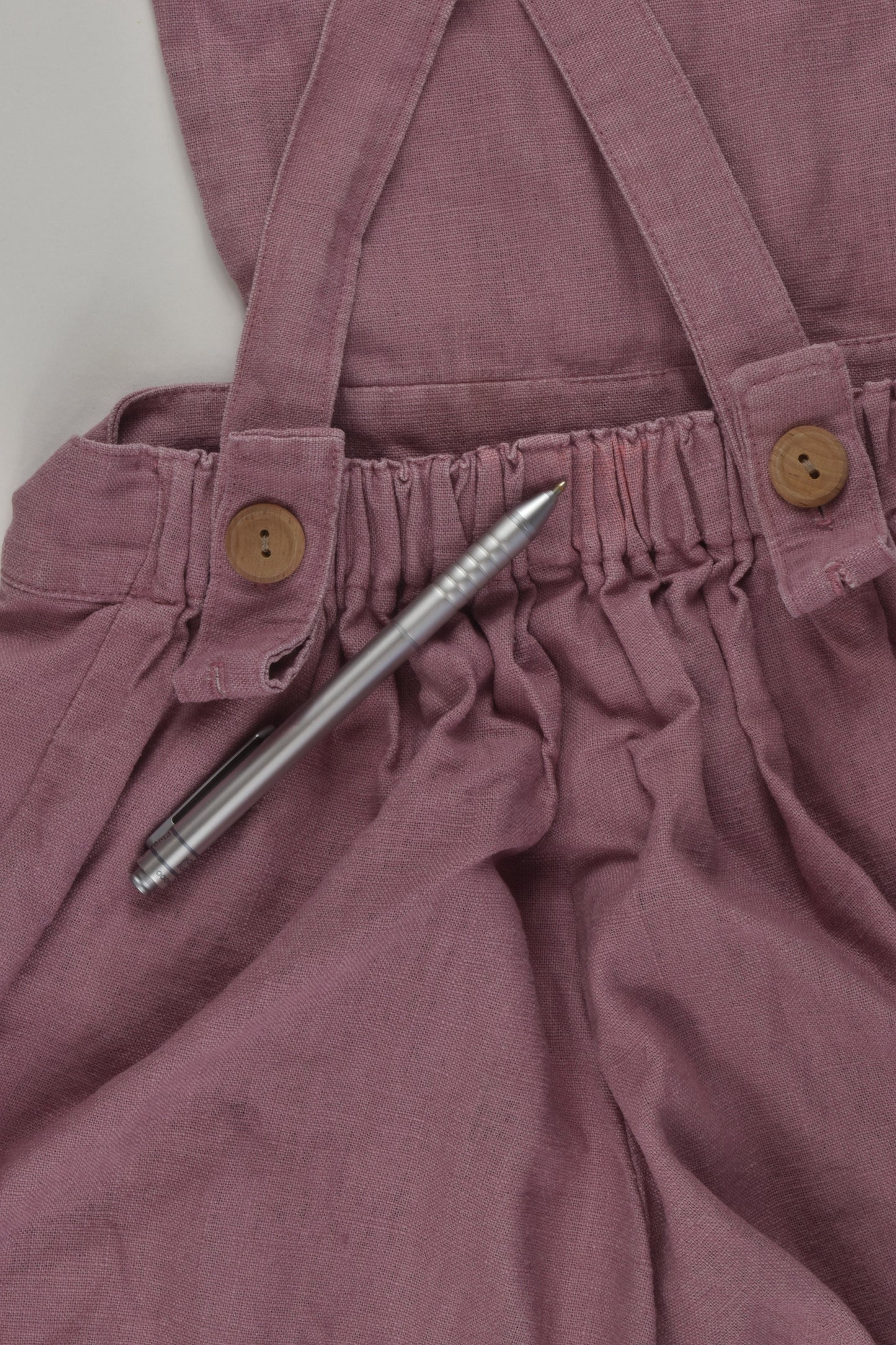 Berry Bear and Boy Size 8-10 Linen Jumpsuit
