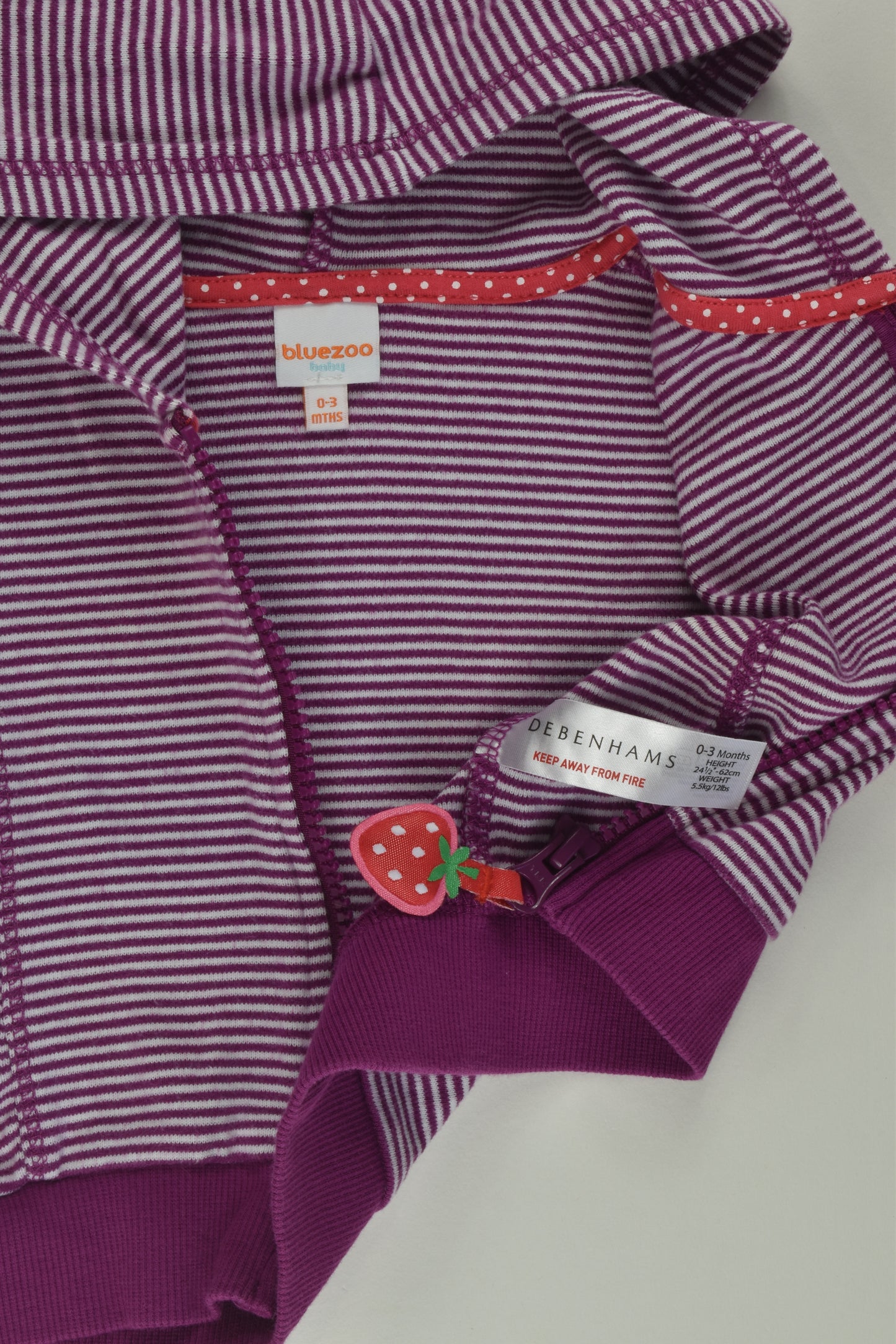 Bluezoo by Debenhams Size 000 Zip Jumper