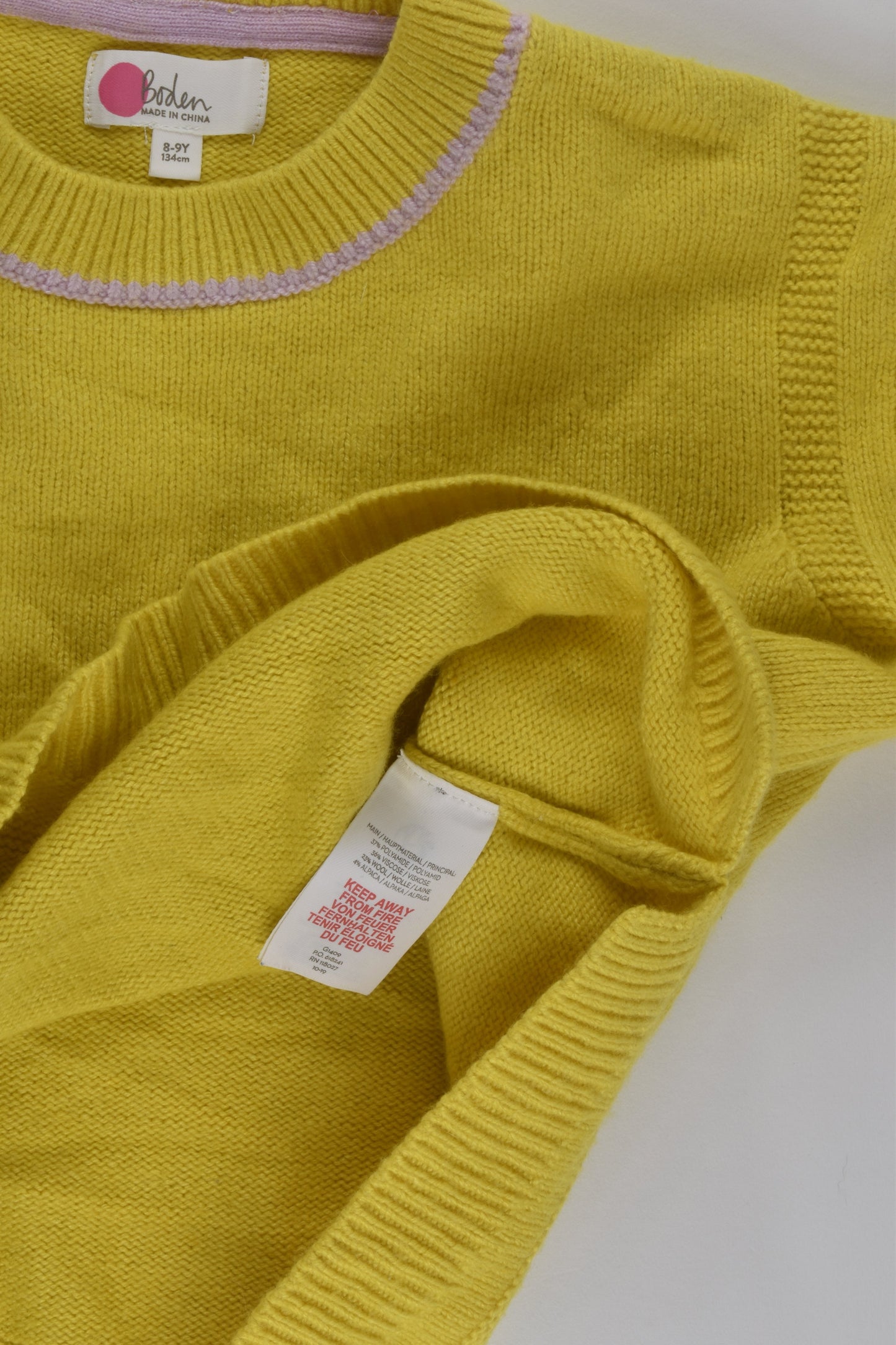 Boden Size 8-9 Wool Blend Knit Jumper