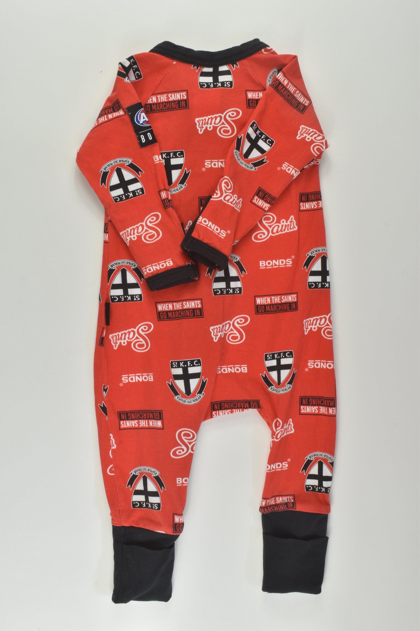 Bonds Size 000 AFL St Kilda Saints Wondersuit
