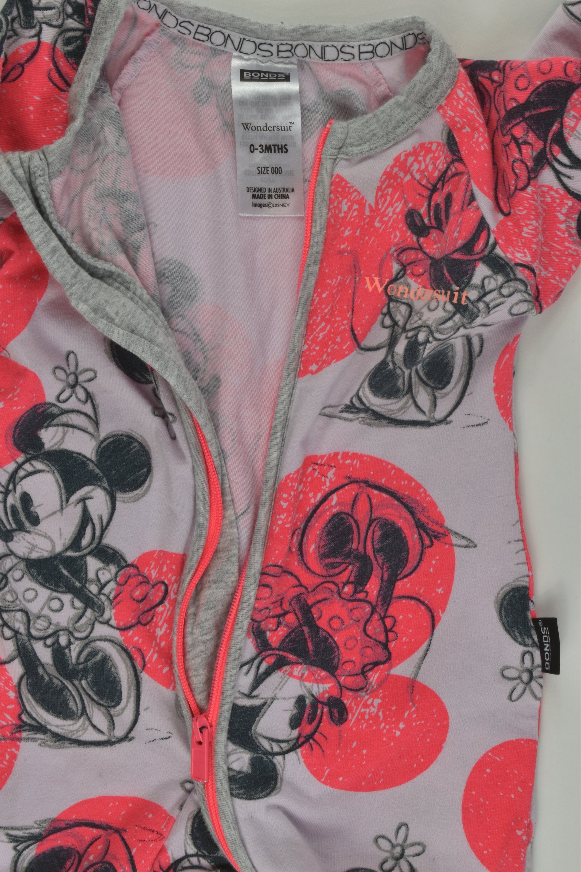 Bonds Size 000 Minnie Mouse Wondersuit
