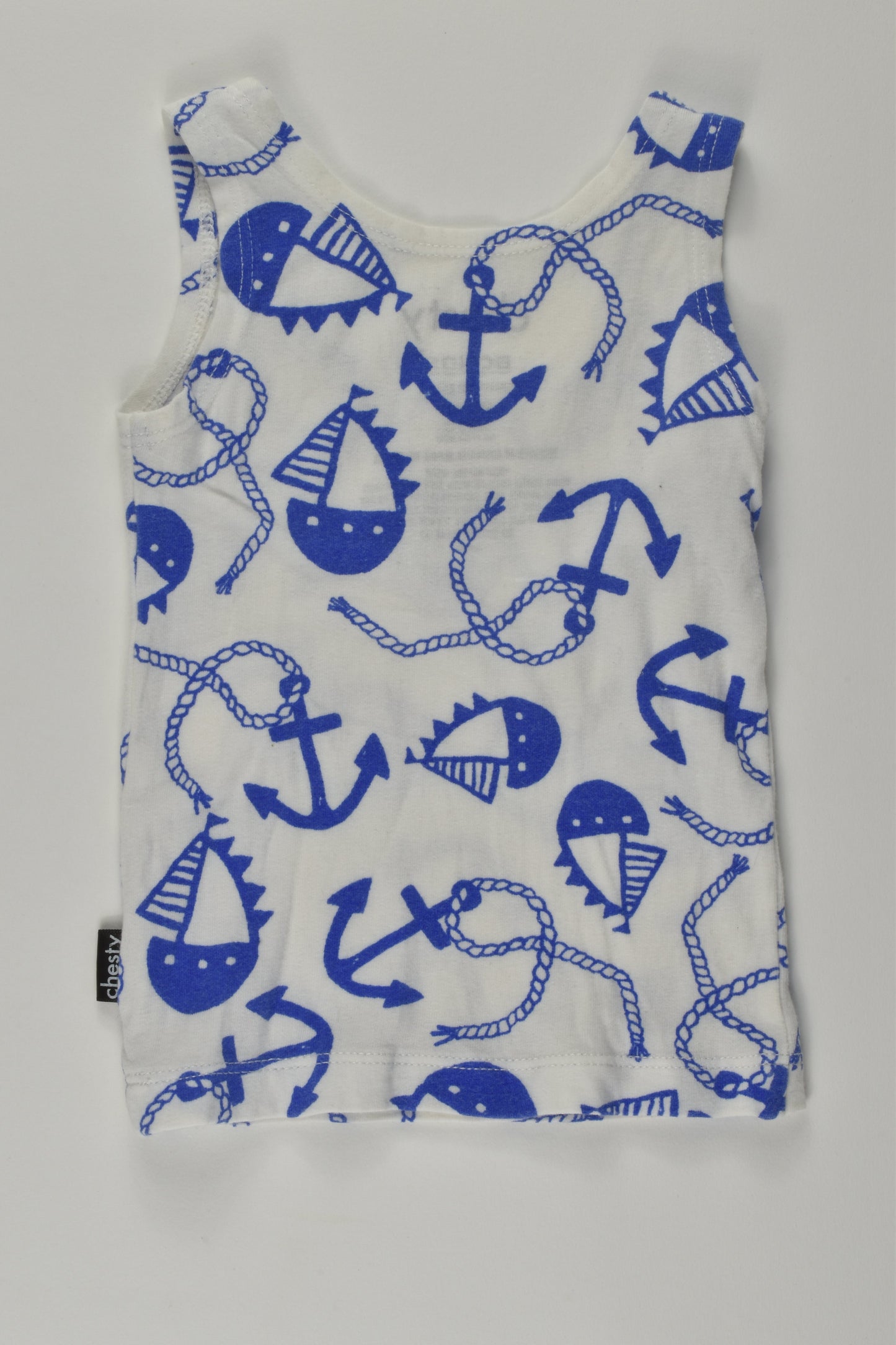 Bonds Size 000 Nautical Chesty Tank Top
