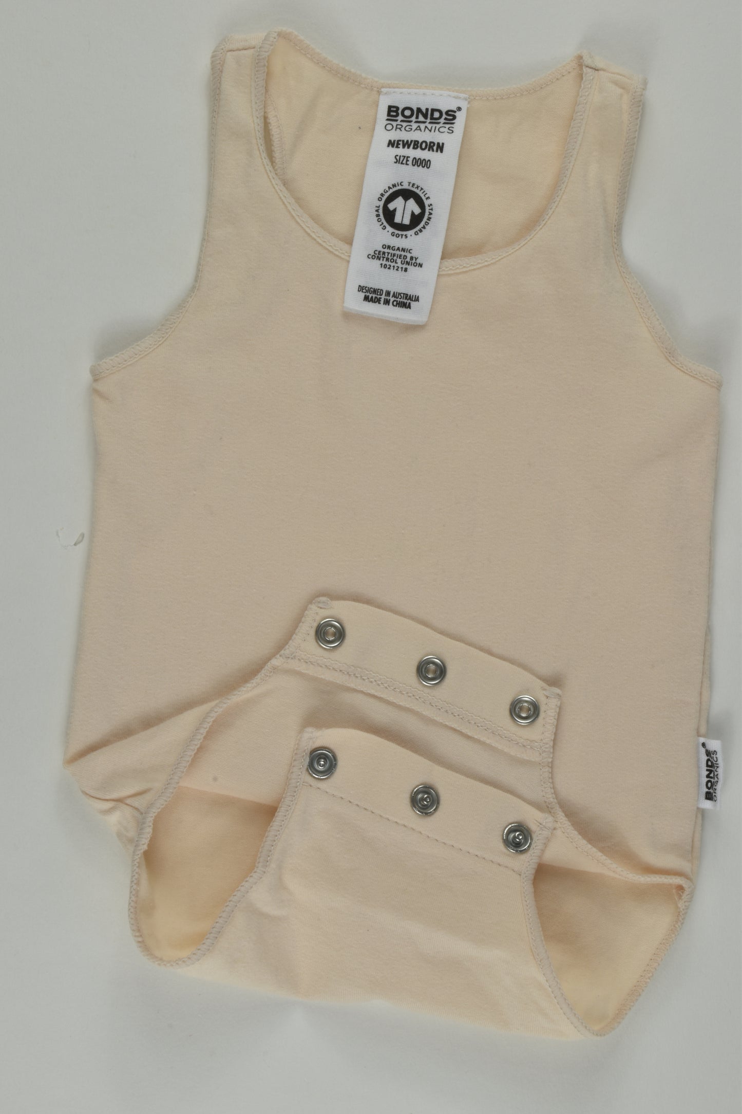 Bonds Size 0000 Organic Bodysuit
