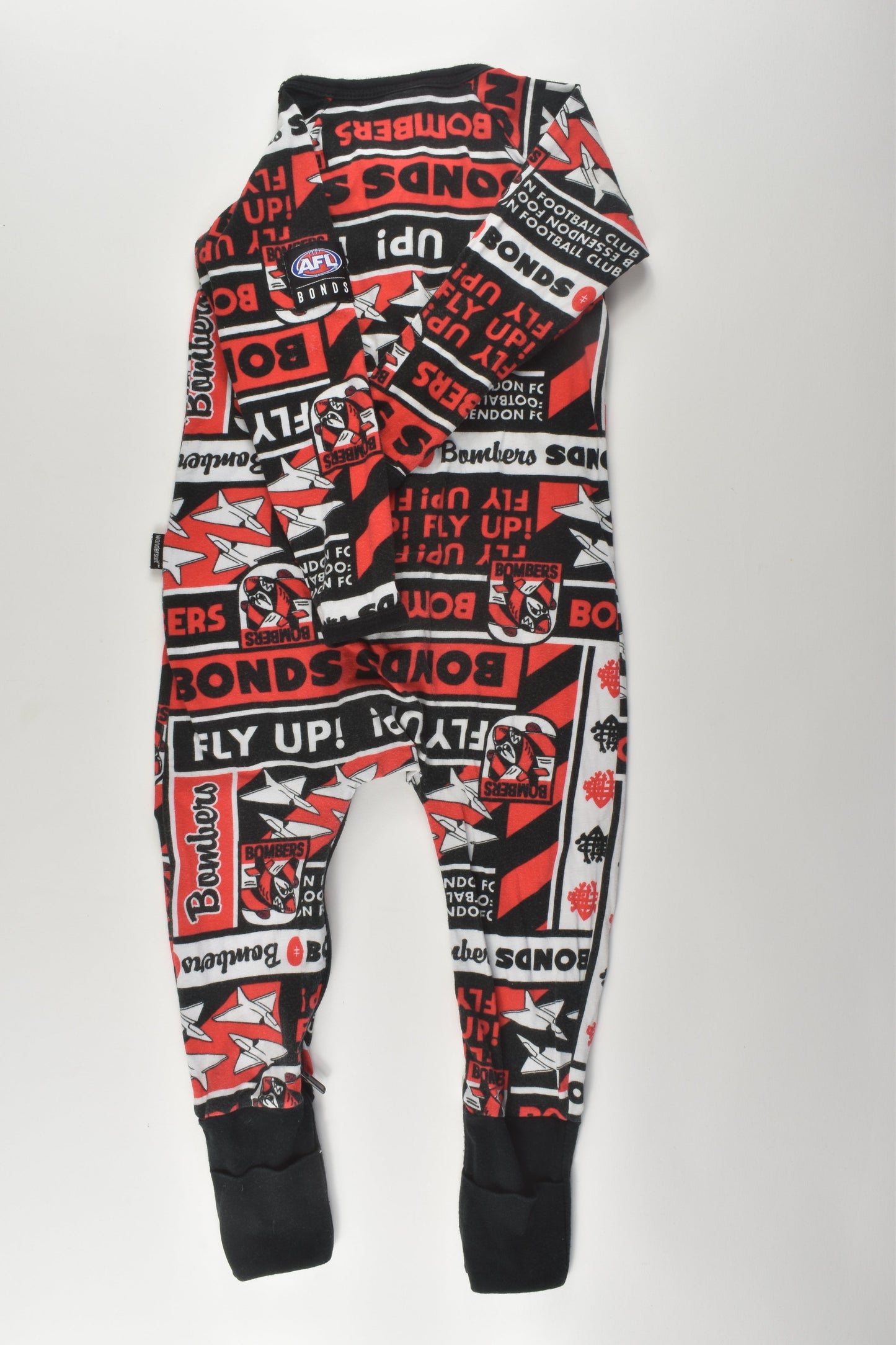 Bonds Size 1 AFL Essendon Bombers Wondersuit