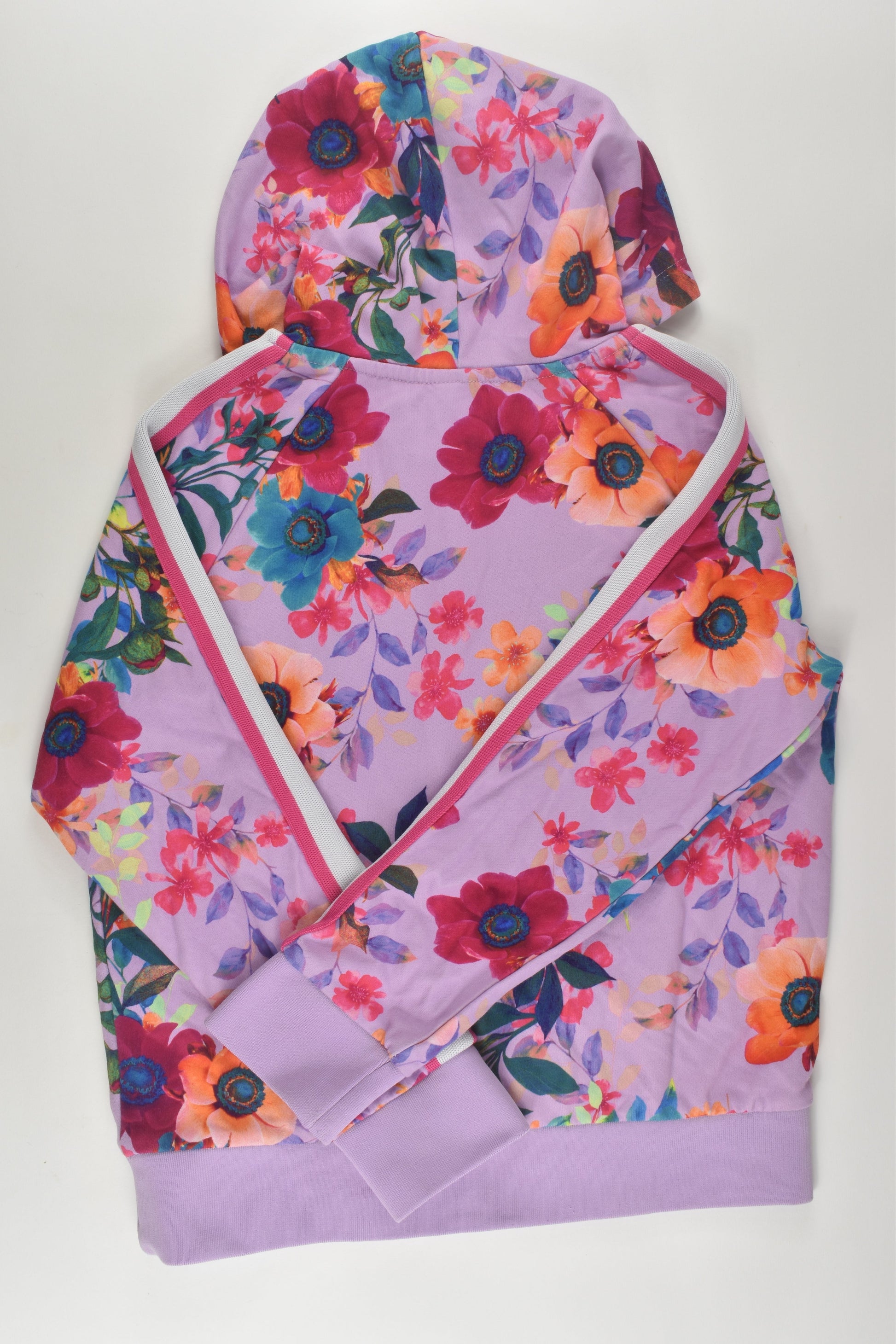 Bonds Size 10 Floral Jumper with Hood