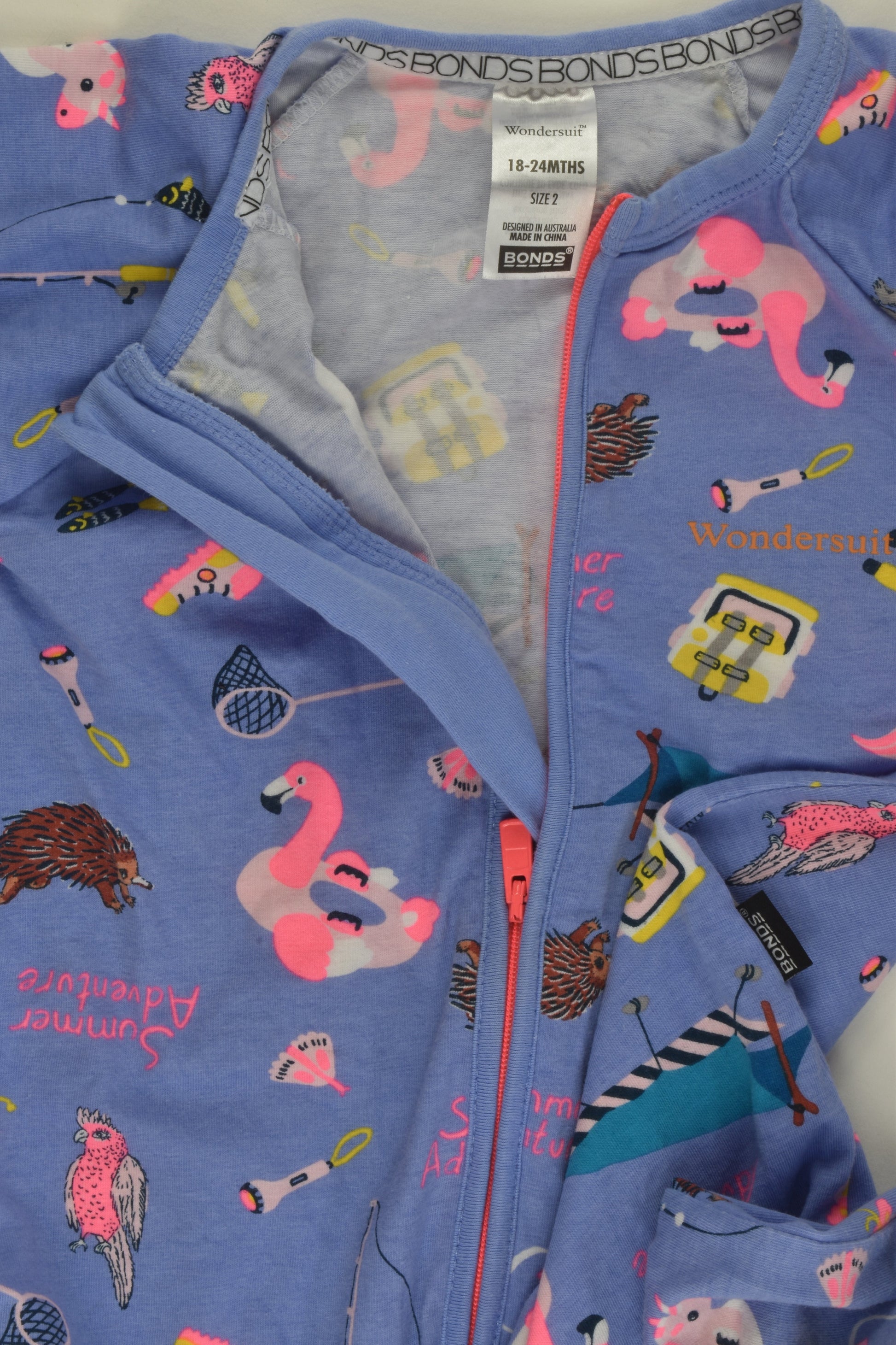 Bonds Size 2 'Summer Adventure' Wondersuit