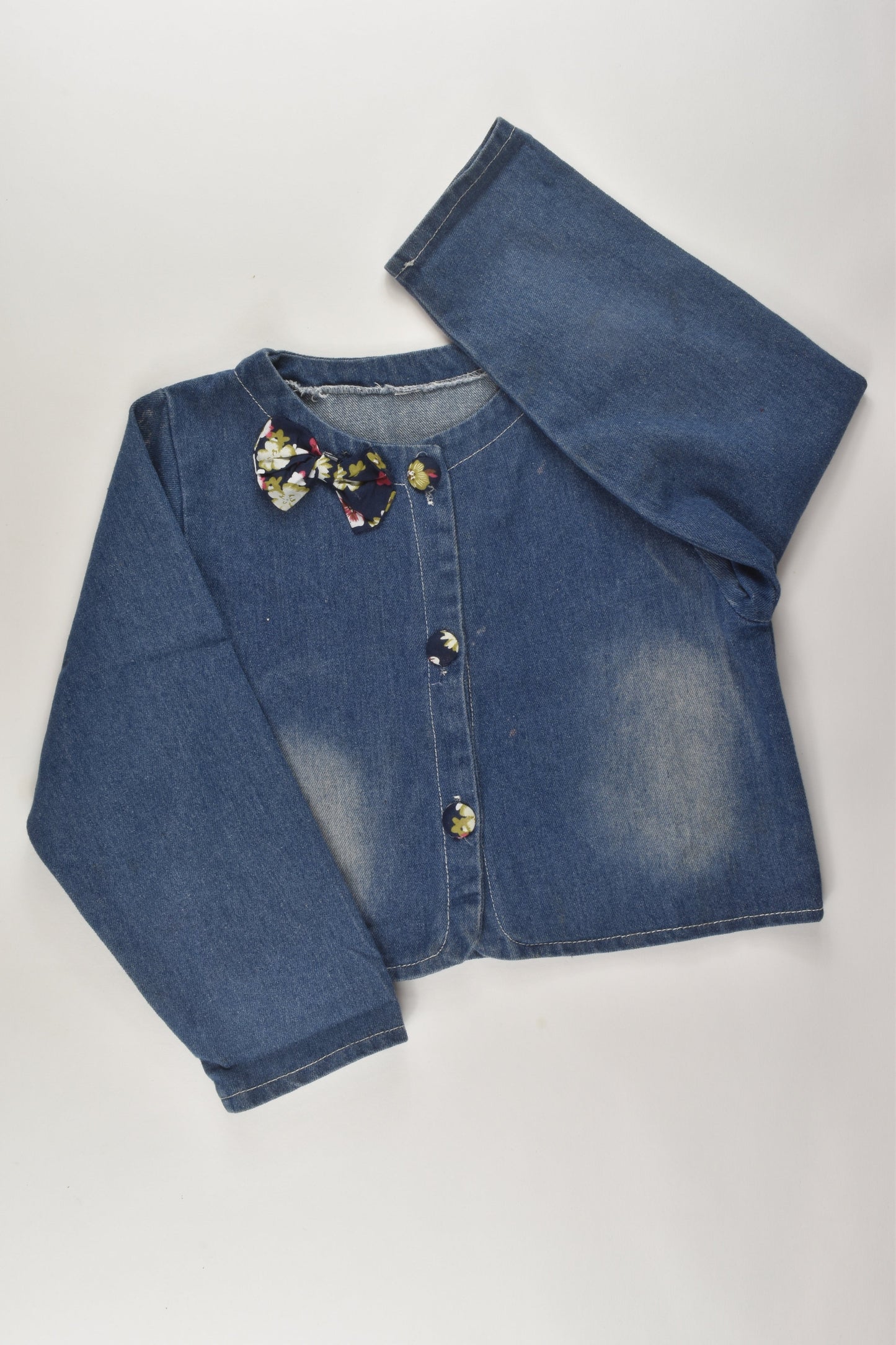 Brand Unknown Size 6-7 Denim Cardigan