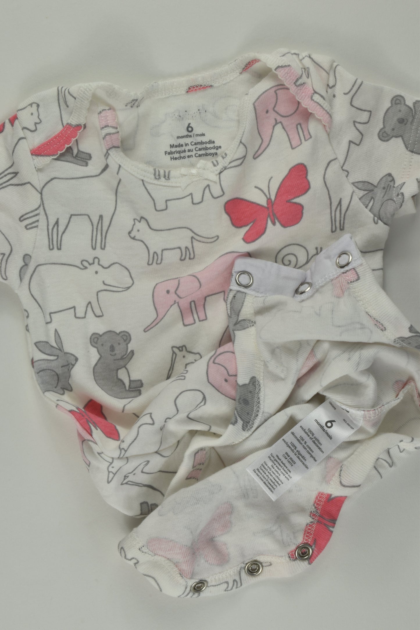 Carter's Size 00 Animals Bodysuit