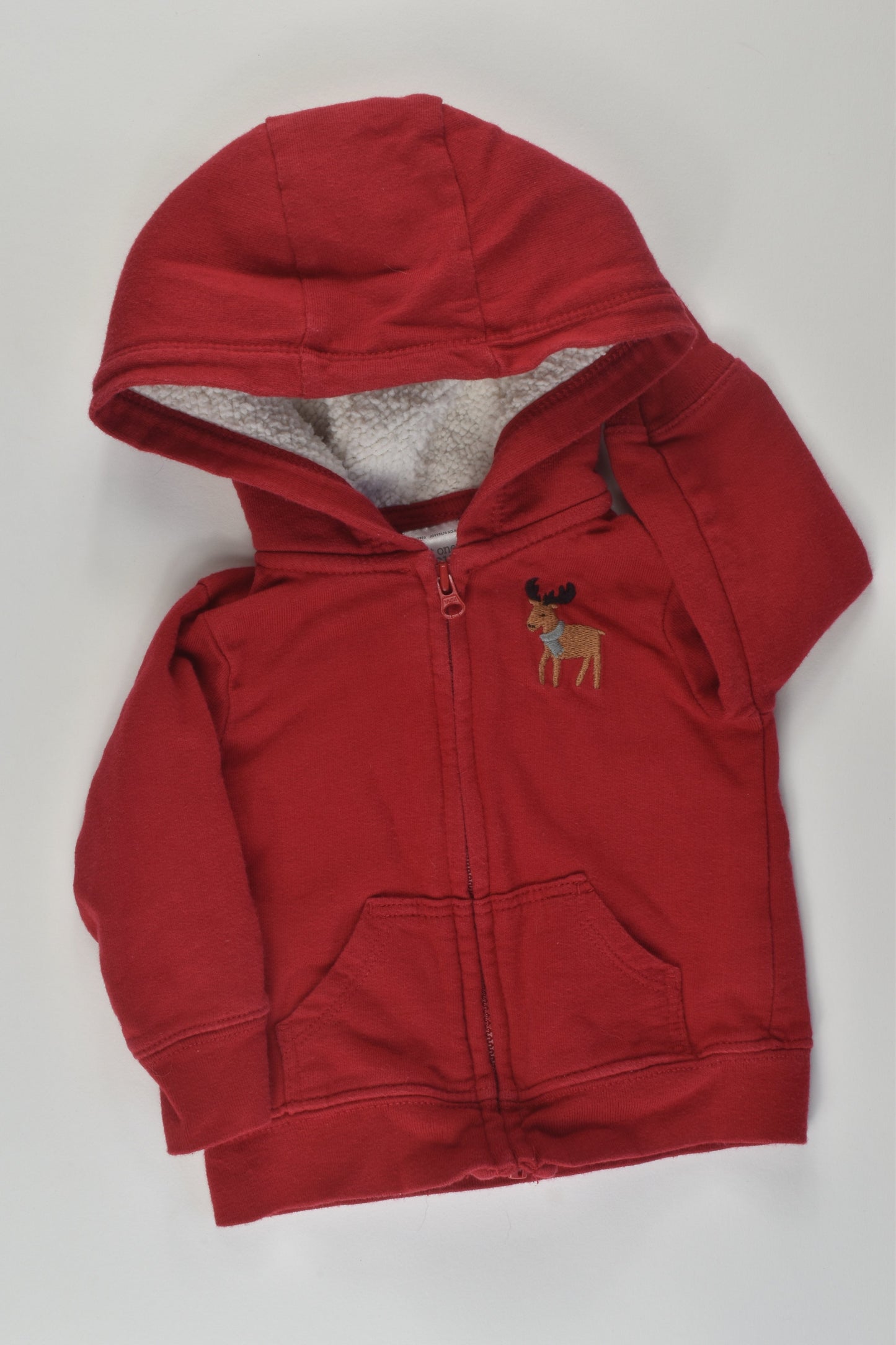 Carter's Size 000 Moose Zip Jumper