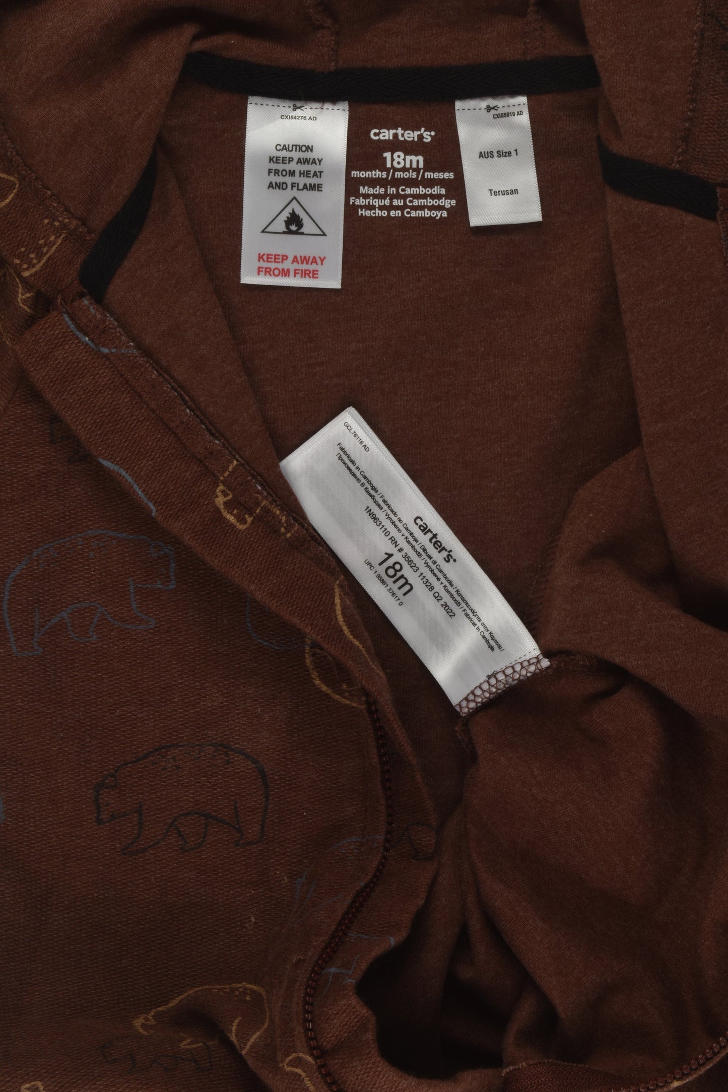 Carter's Size 1 Bear One Piece