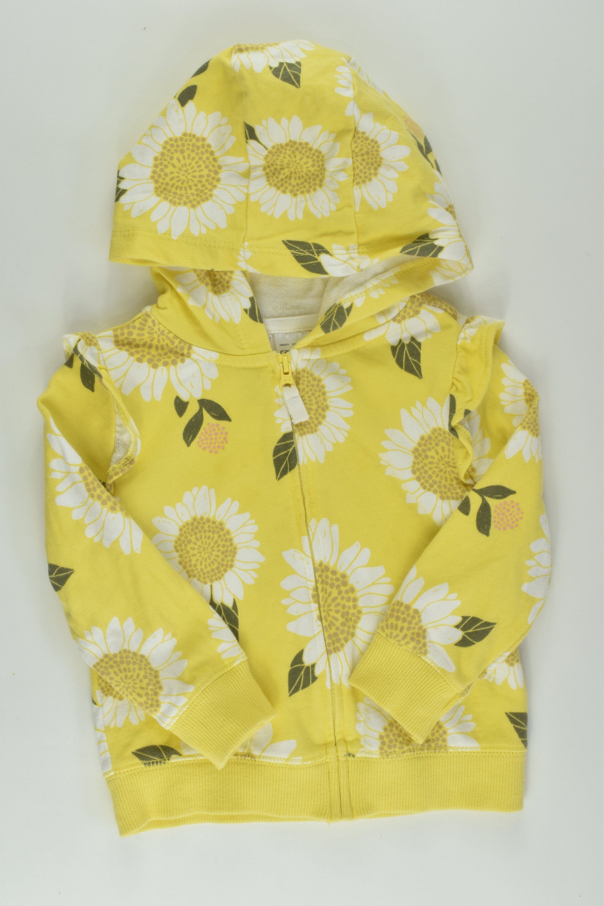 Carter's Size 1 Flower Zip Jumper