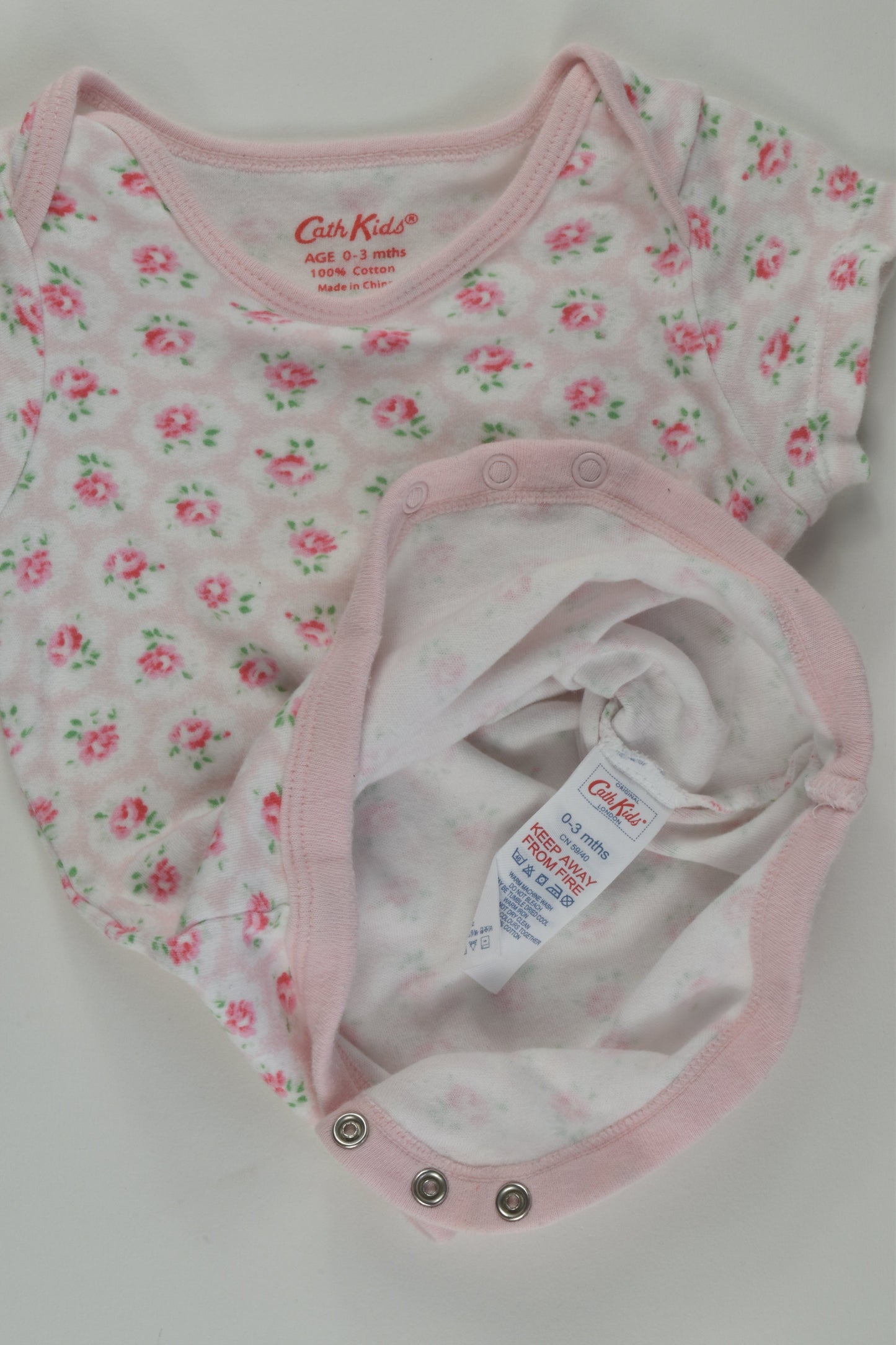 Cath Kids Size 000 Floral Bodysuit