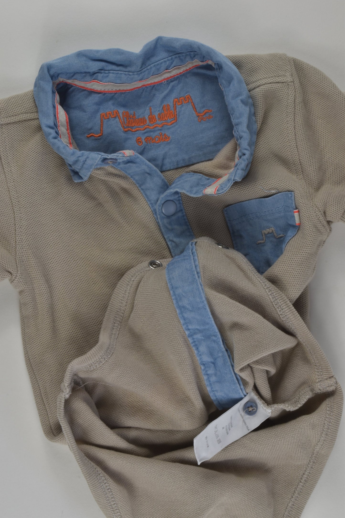 Château De Sable Size 00 Collared Bodysuit
