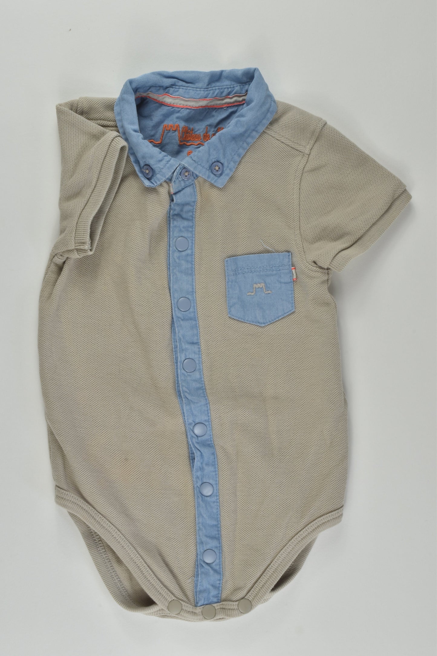 Château De Sable Size 00 Collared Bodysuit
