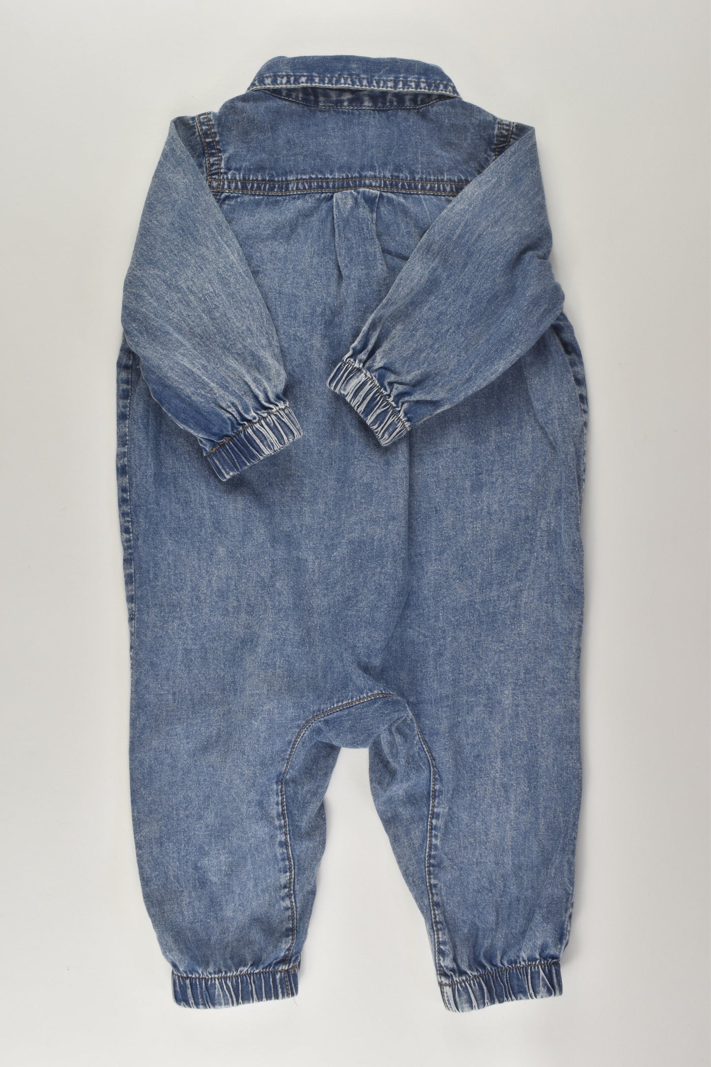 Cotton On Baby Size 0 Lightweight Denim Romper