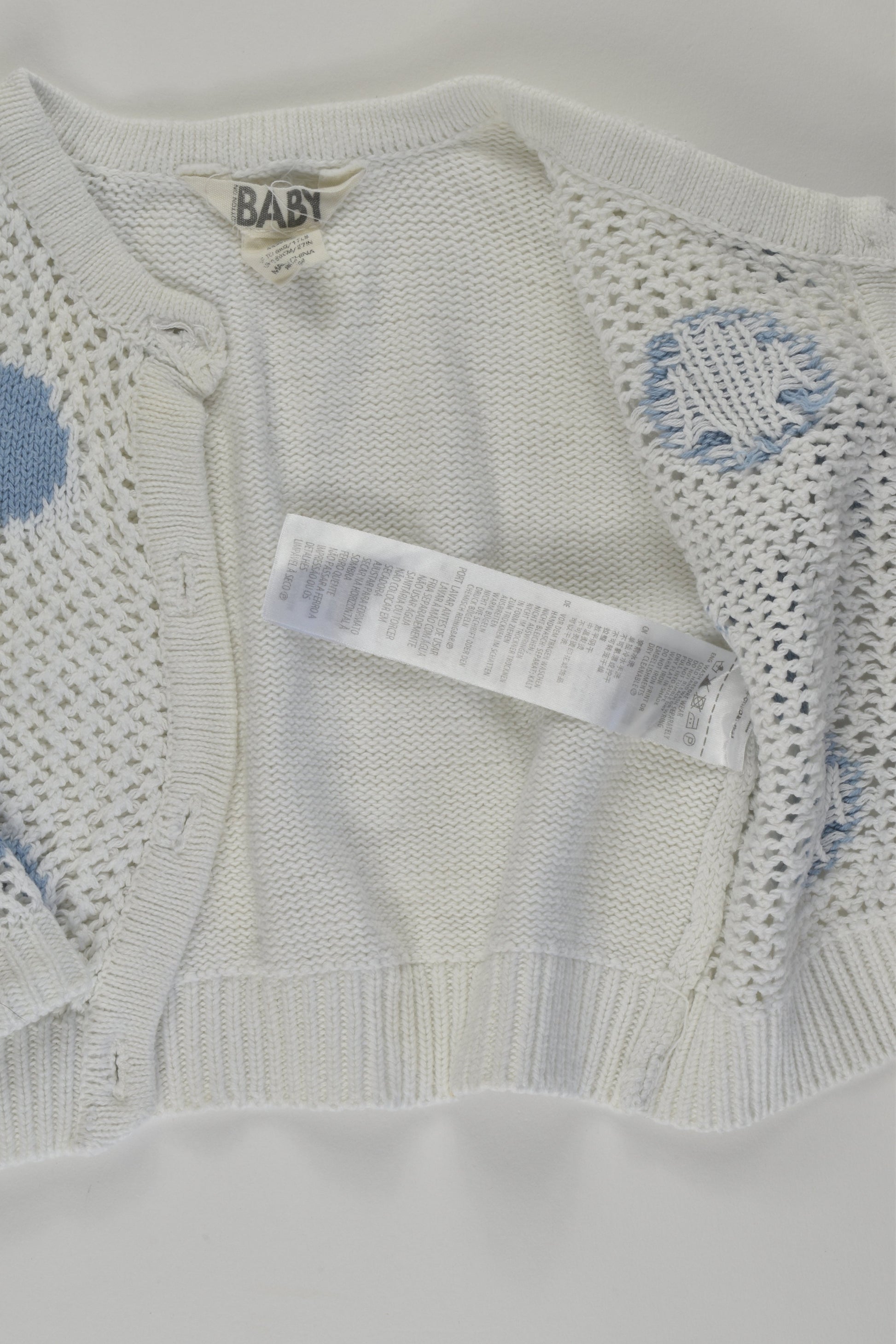 Cotton On Baby Size 00 Knit Cardigan
