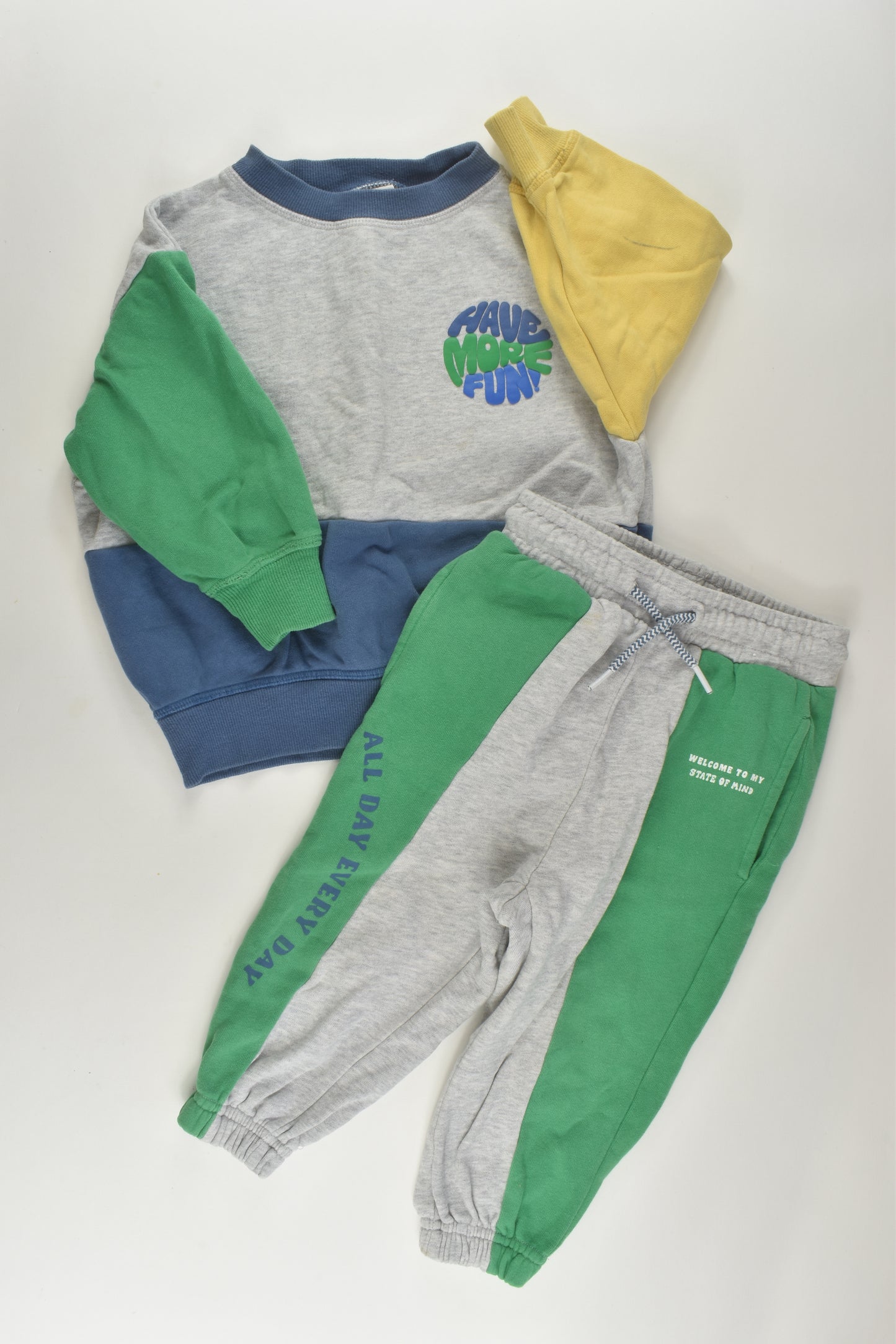 Cotton On Kids Size 2-3 Track Pants and Sweater