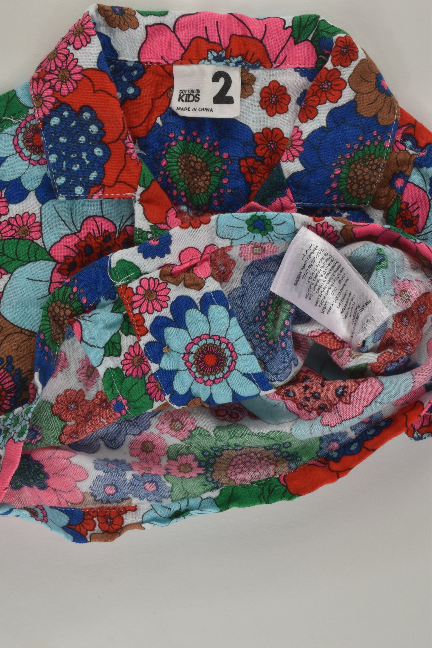Cotton On Kids Size 2 Floral Shirt