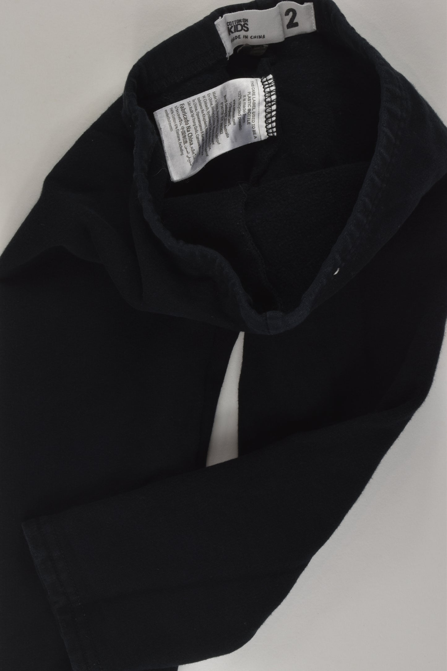 Cotton On Kids Size 2 Thick Black Leggings