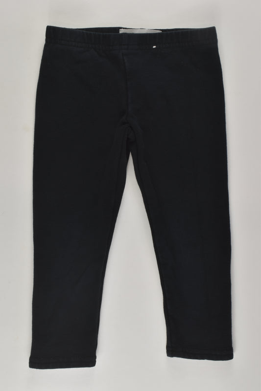 Cotton On Kids Size 2 Thick Black Leggings