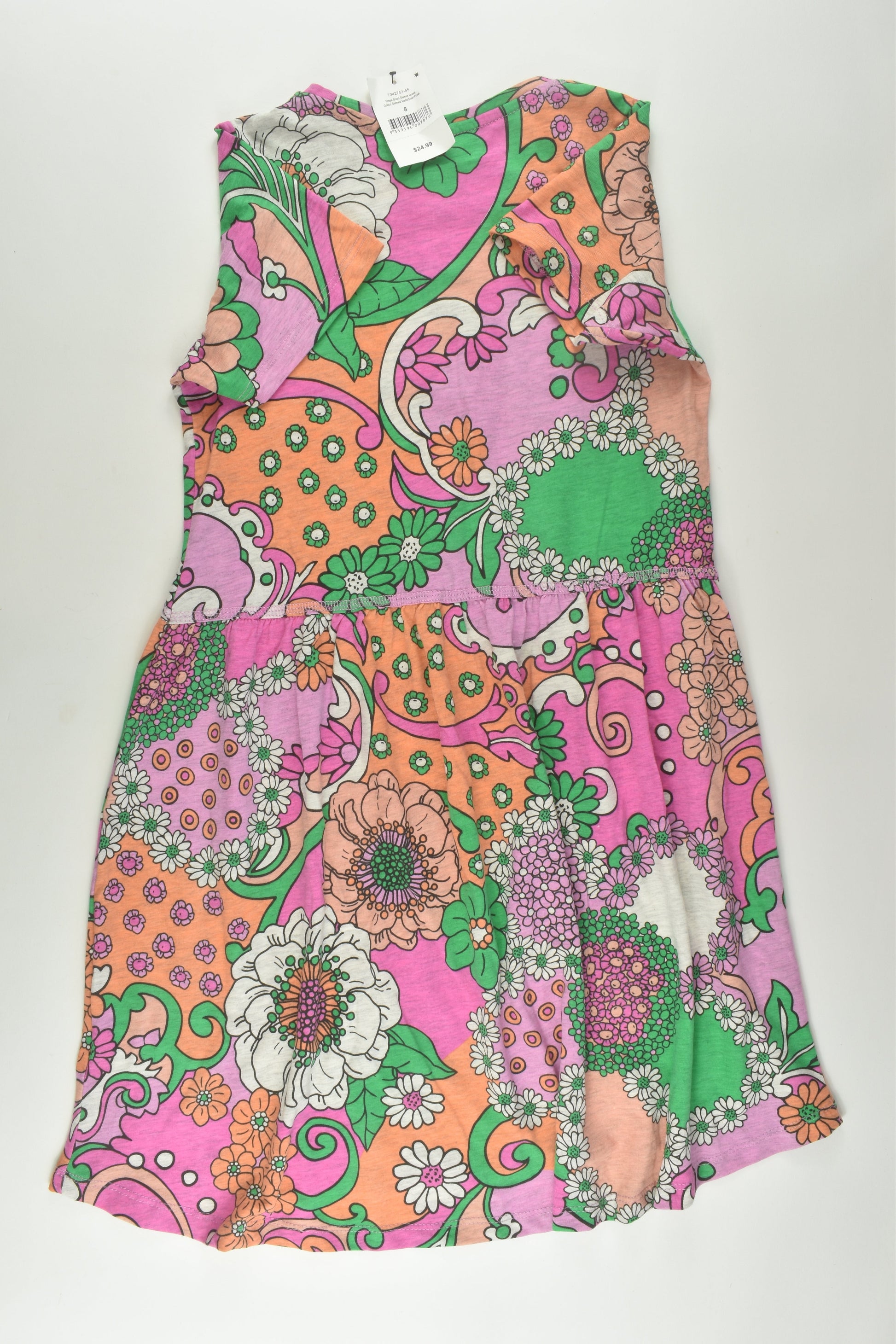 Cotton On Kids Size 8 Retro Print Dress