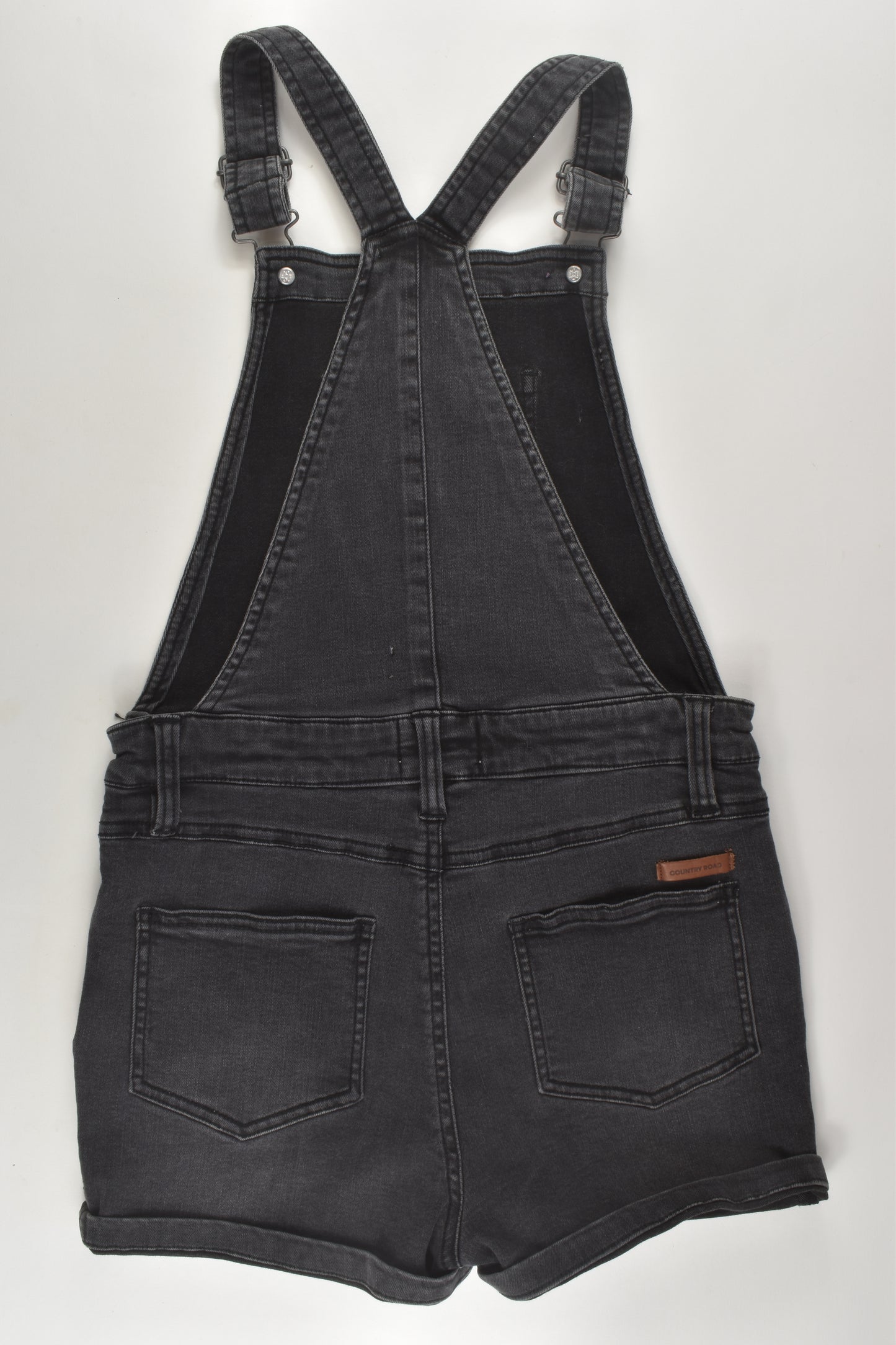 Country Road Size 10 Stretchy Short Denim Overalls