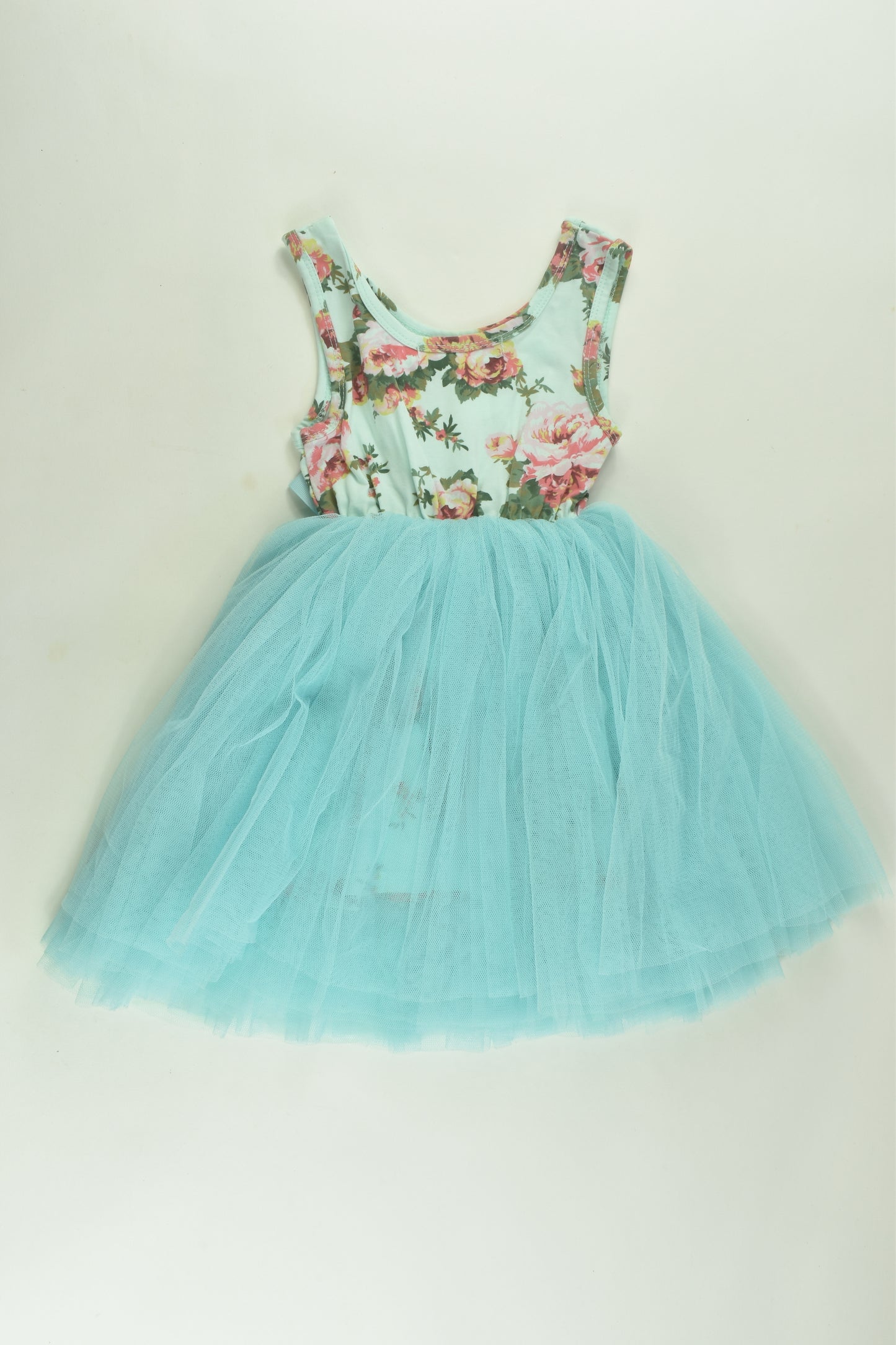 Designer Kidz Size 1 Floral Tulle Dress