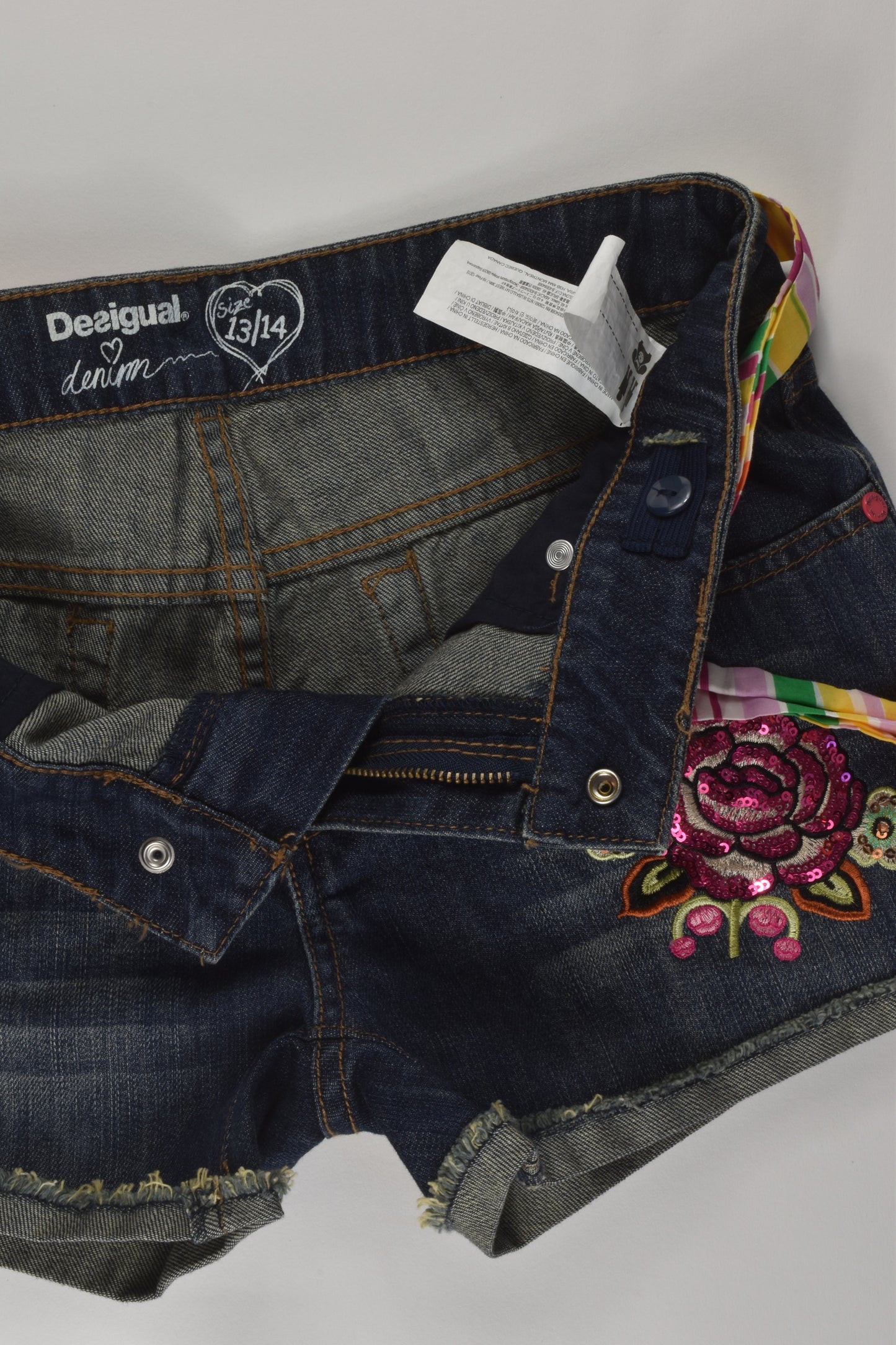 Desigual Size 13/14 Denim Shorts