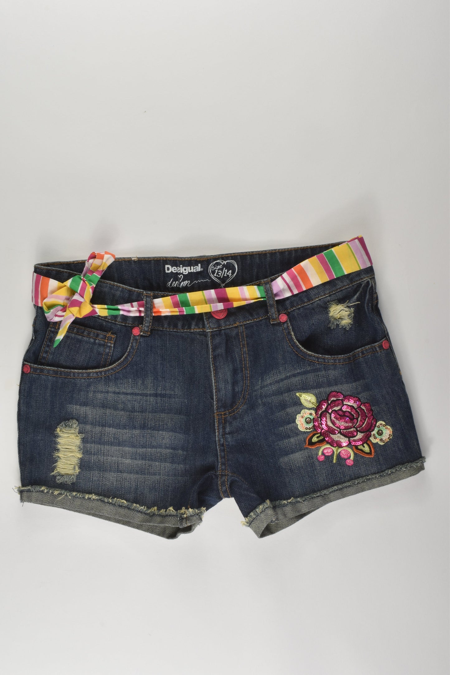 Desigual Size 13/14 Denim Shorts