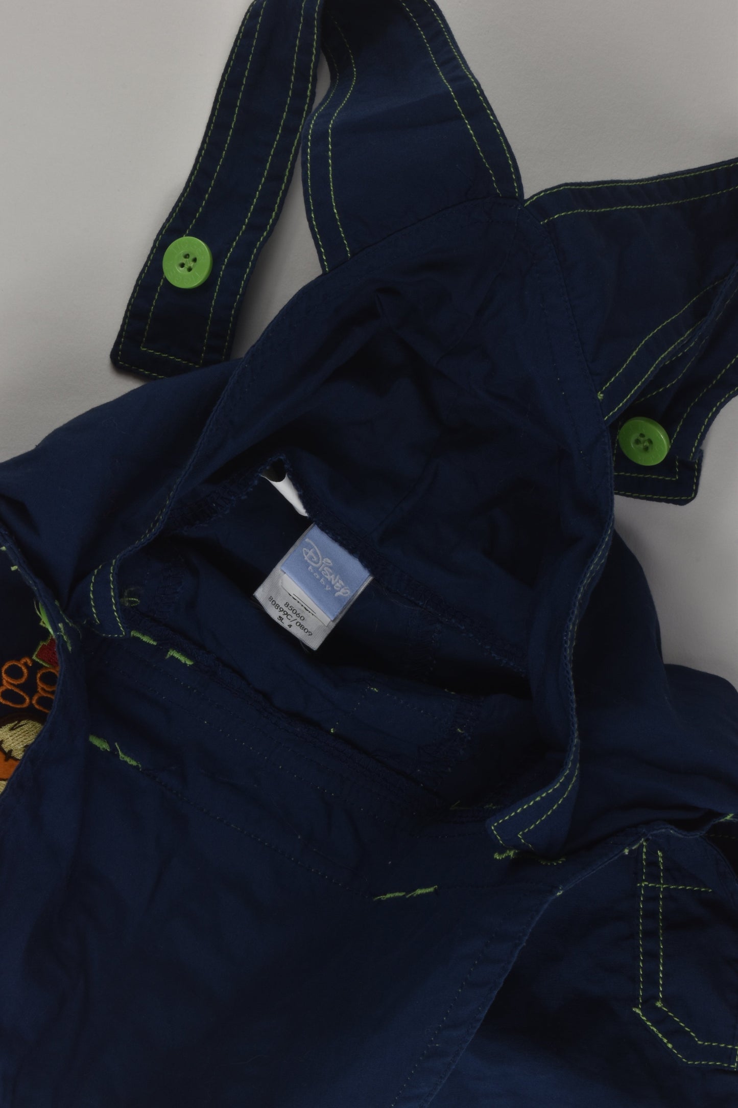 Disney Size 0 Tigger Short Overalls