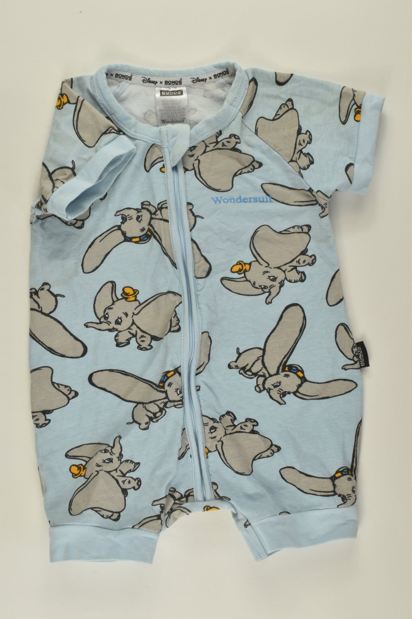 Disney x Bonds Size 00 Dumbo Short Wondersuit