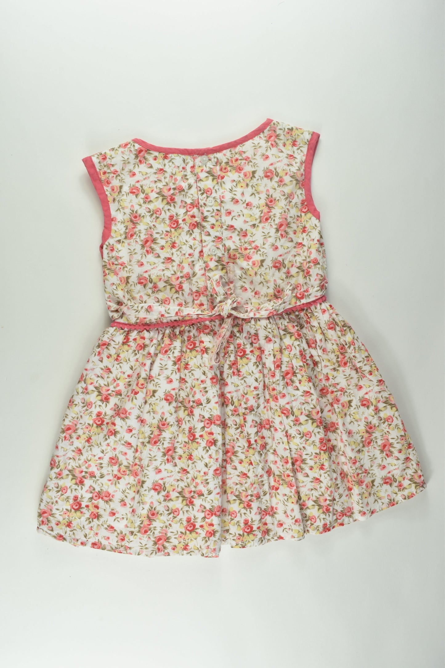 Elfin Kids Size 4-5 Lined Floral Dress