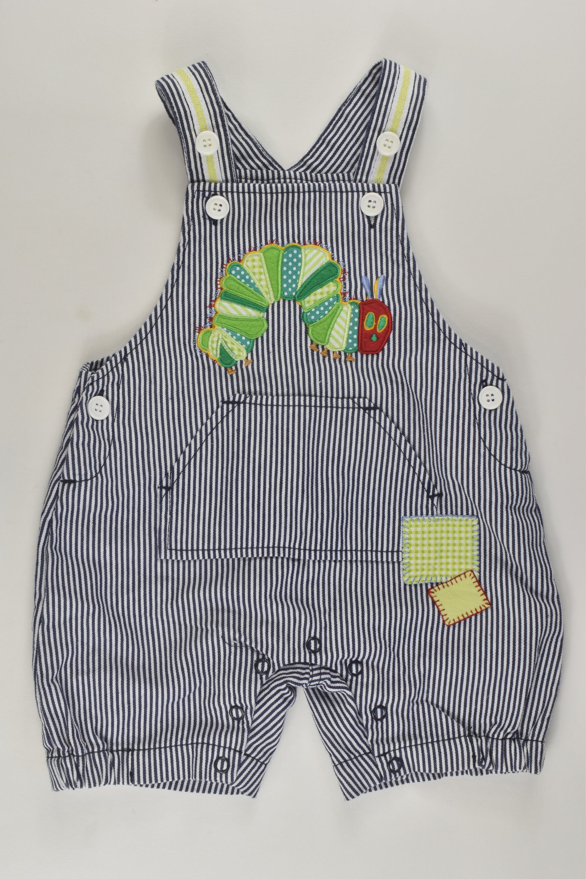 Eric Carle by Target Size 000 The Very Hungry Caterpillar Short Overalls