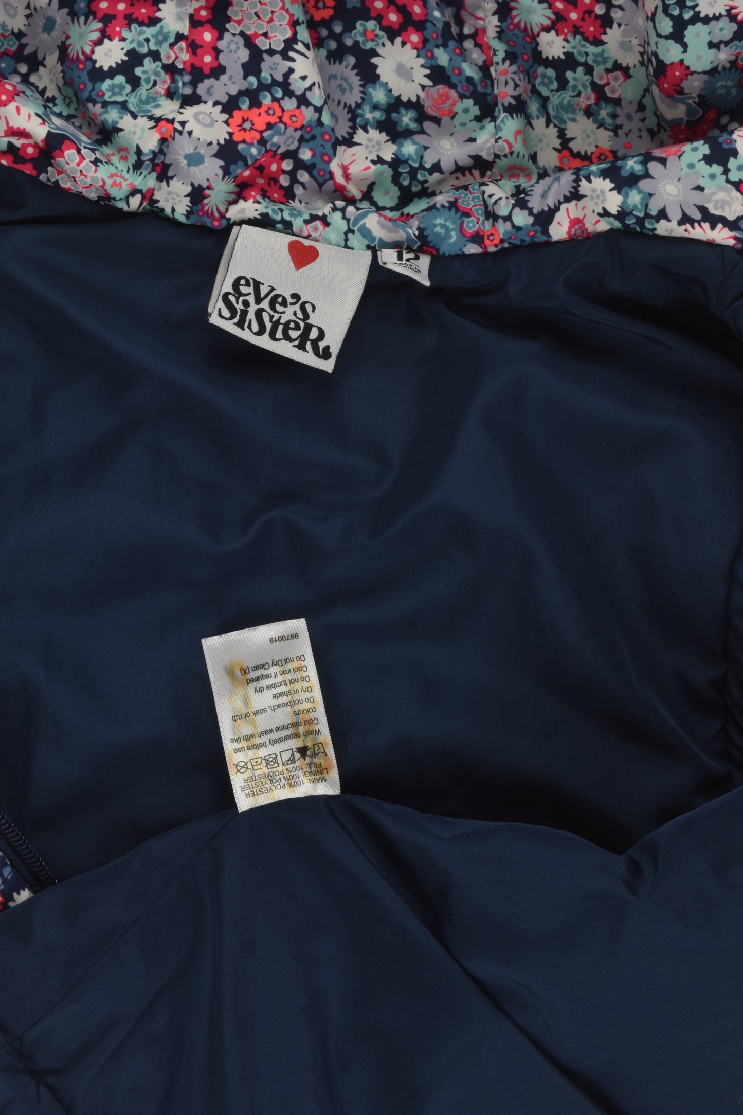 Eve's Sister Size 12 Floral Puffer Vest