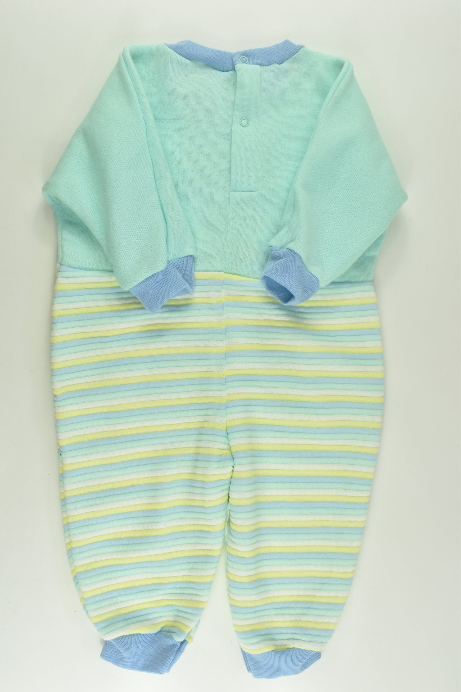 Fluffies Size 0 Vintage Pilot Teddy Romper