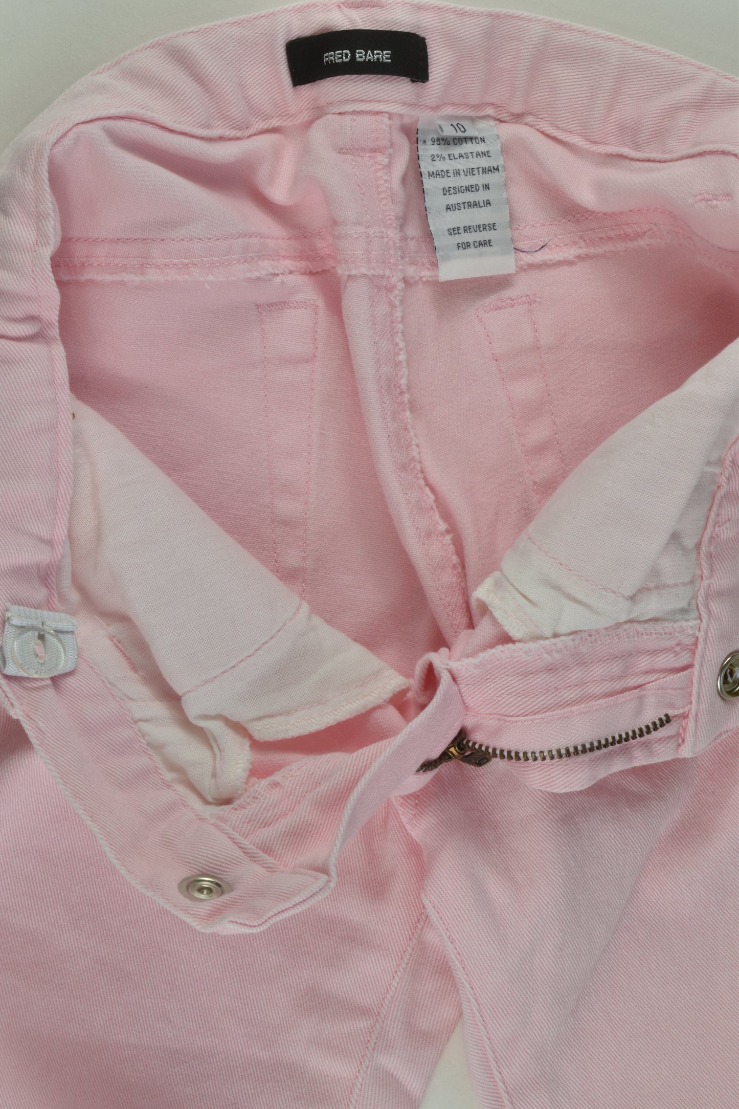 Fred Bare Size 10 Pink Denim Pants