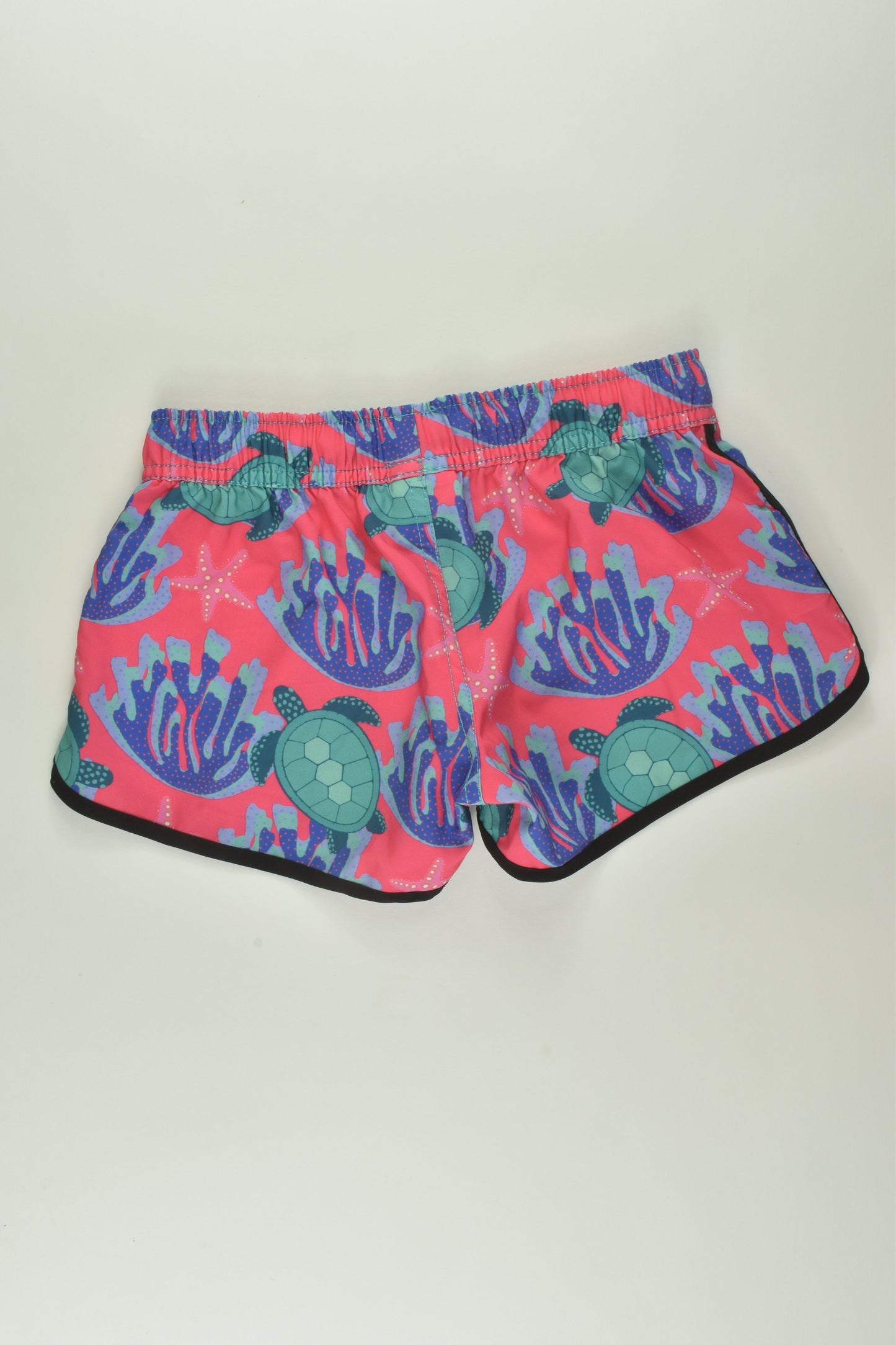 Free World Size 8 Sea Turtle Board Shorts