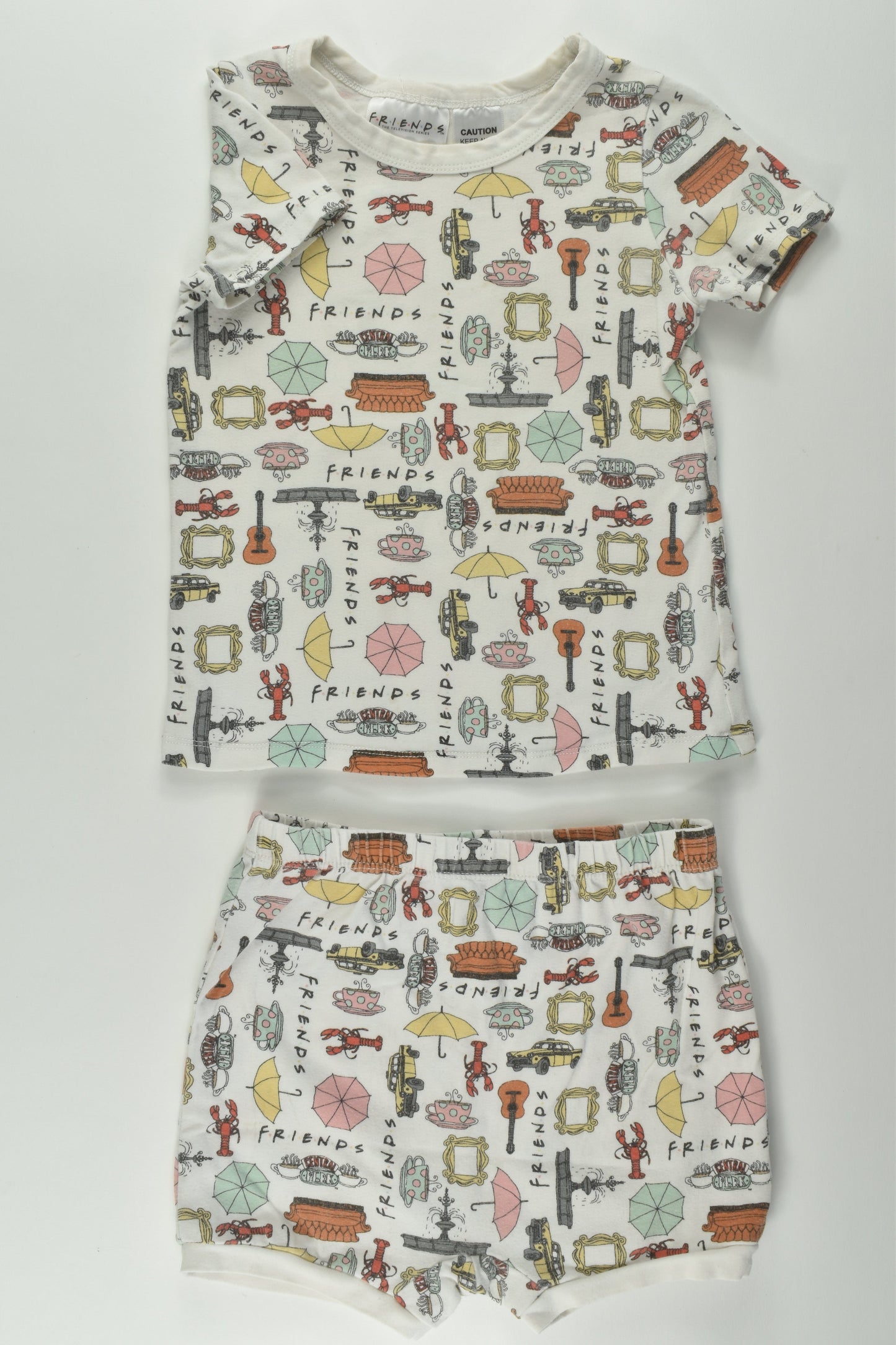 Friends Size 2 Short Pyjamas