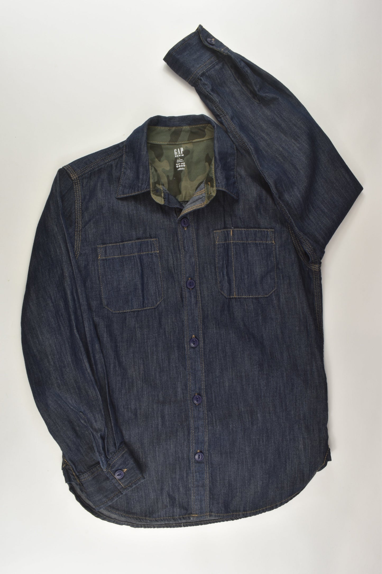 Gap Kids Size 10-11 Lightweight Denim Shirt