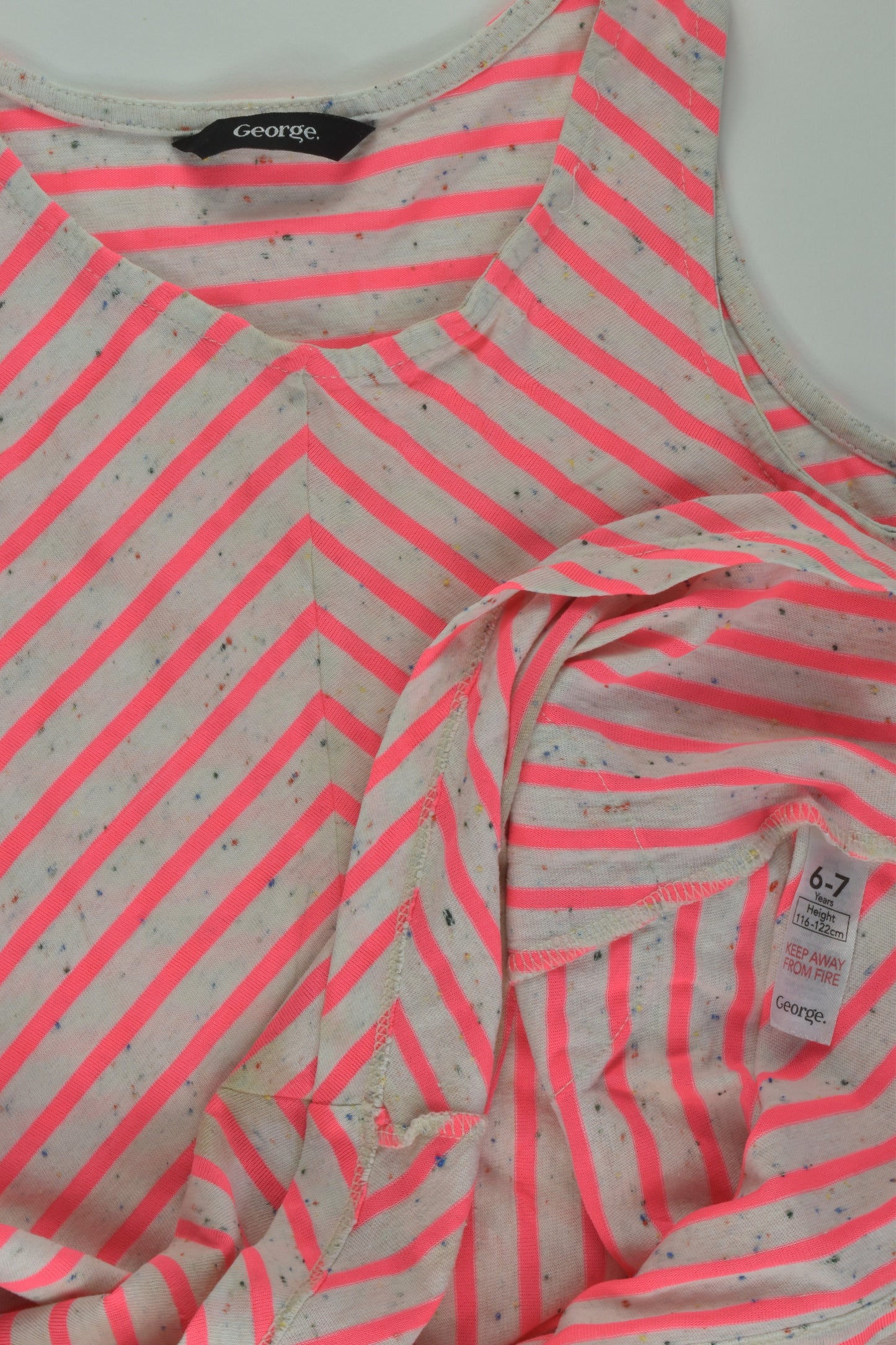 George Size 6-7 Striped Dress